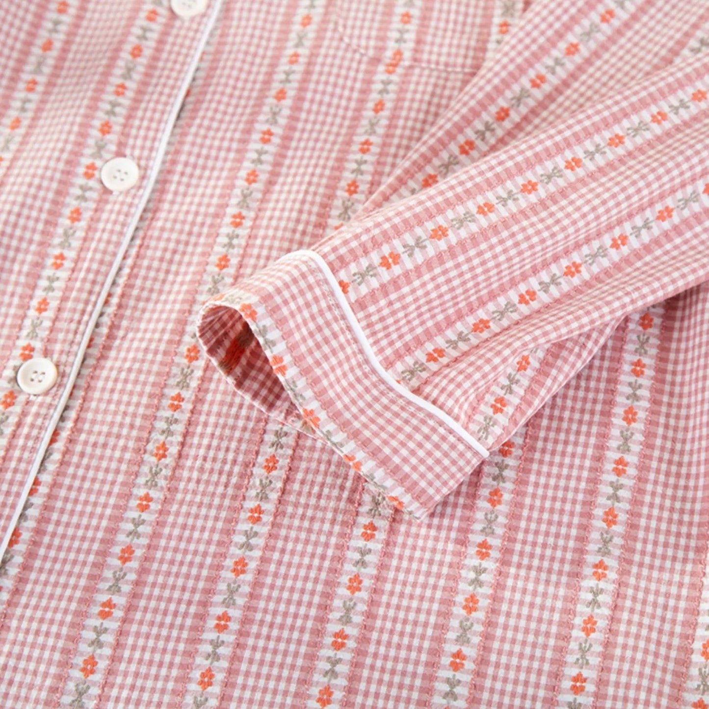 Echwear Women’s Pure Cotton Pyjama Set with Cardigan Style