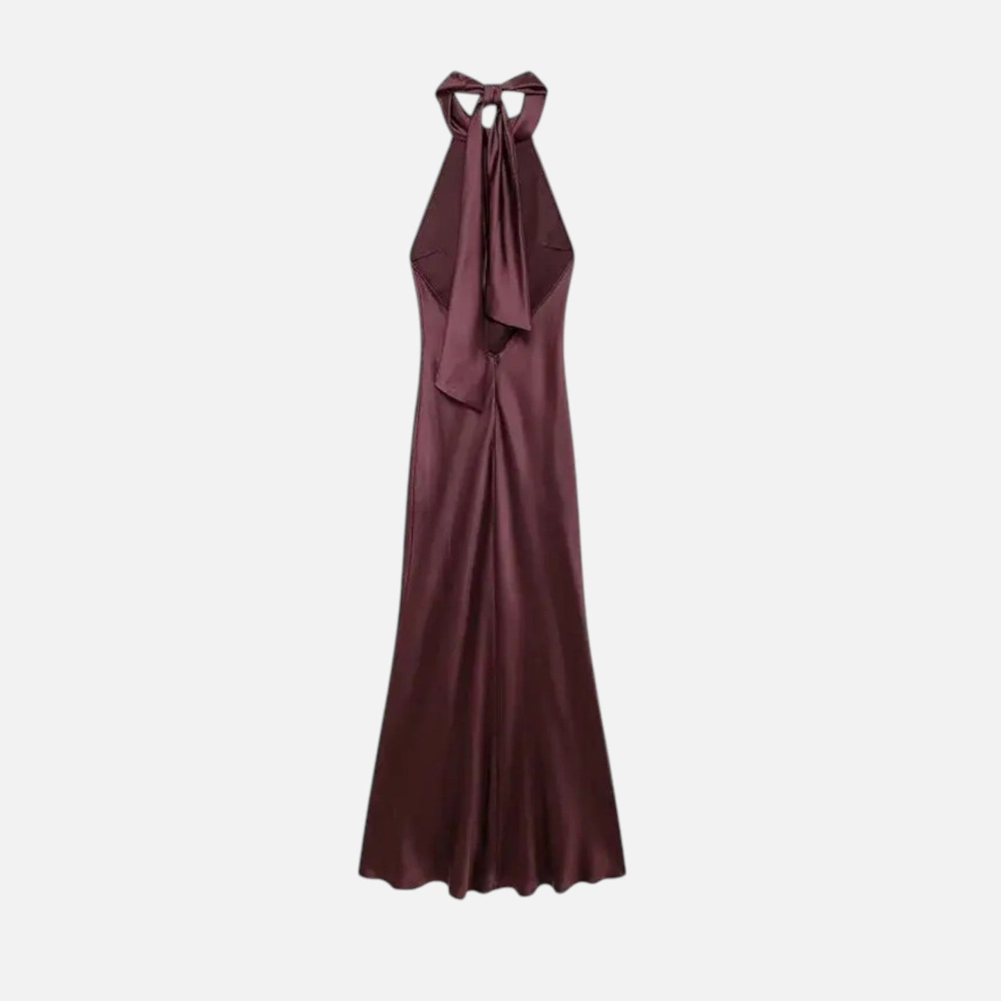 Echwear Women’s Backless Satin Long Dress