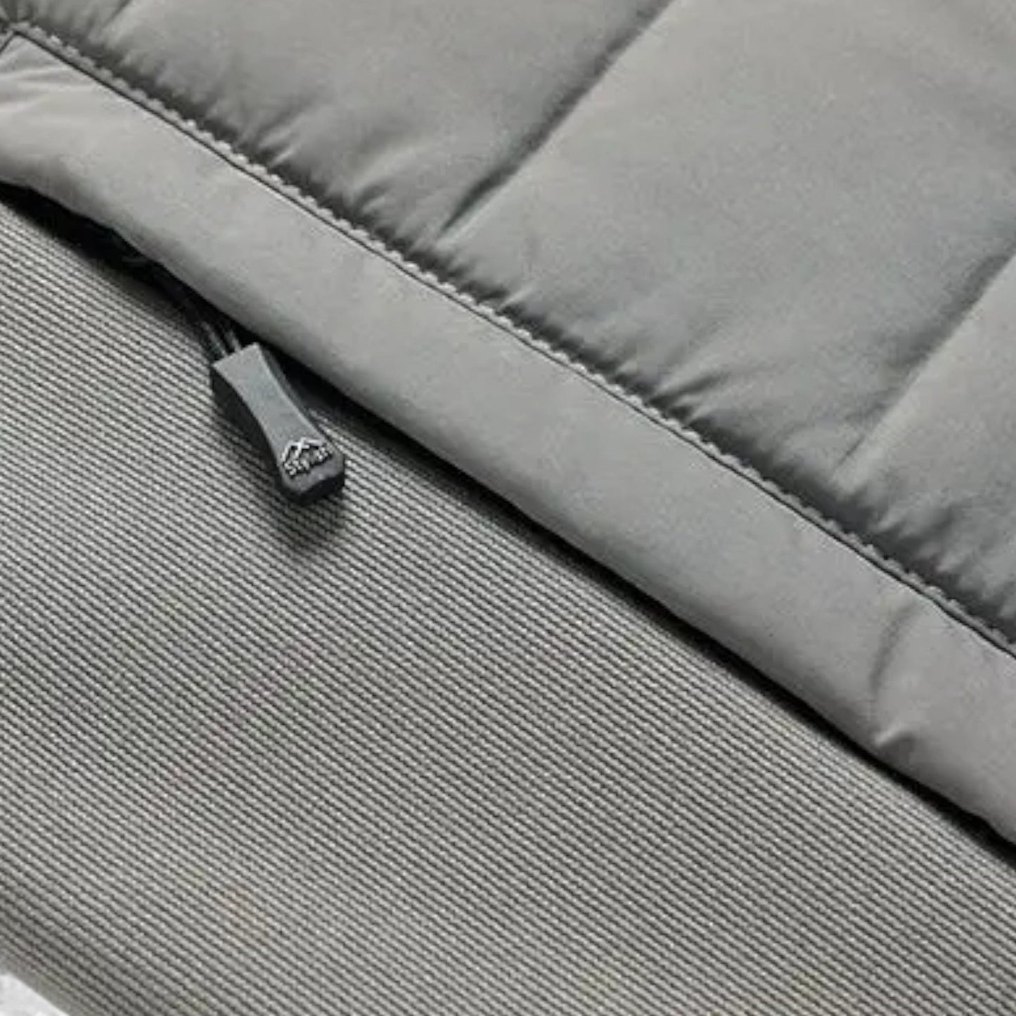 Echwear Men’s Quilted Down Jacket with Stand-Up Collar