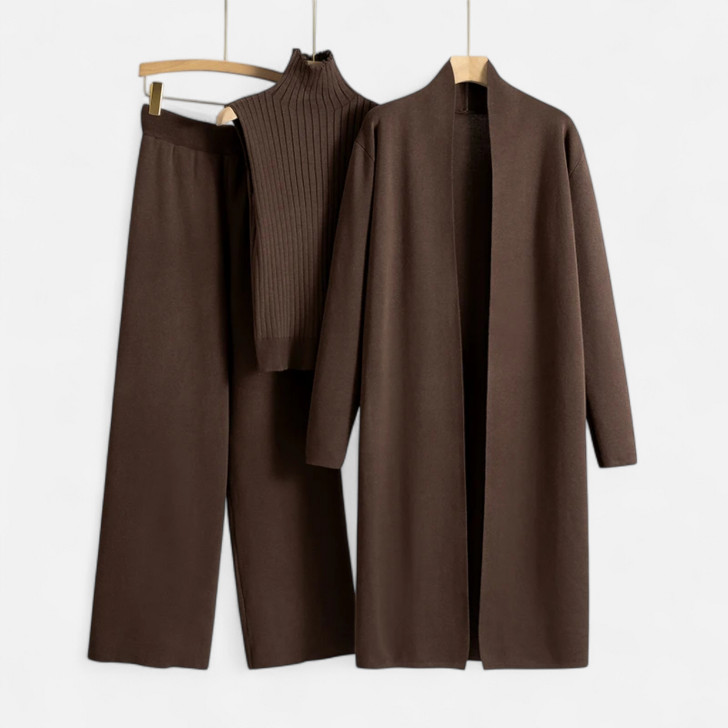 Echwear Women’s Knitted 3-Piece Cardigan Set