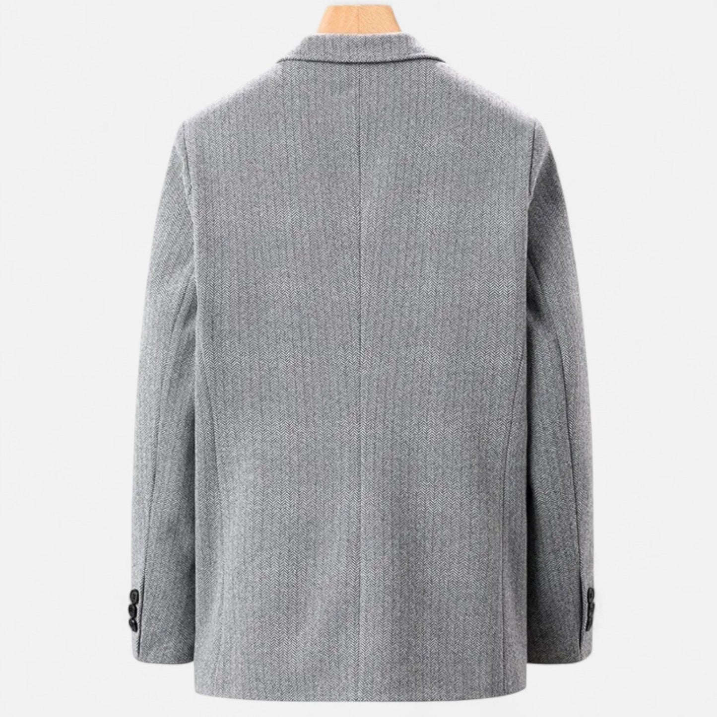 Echwear Men’s Wool Blend Jacket – Business Lapel Elegance