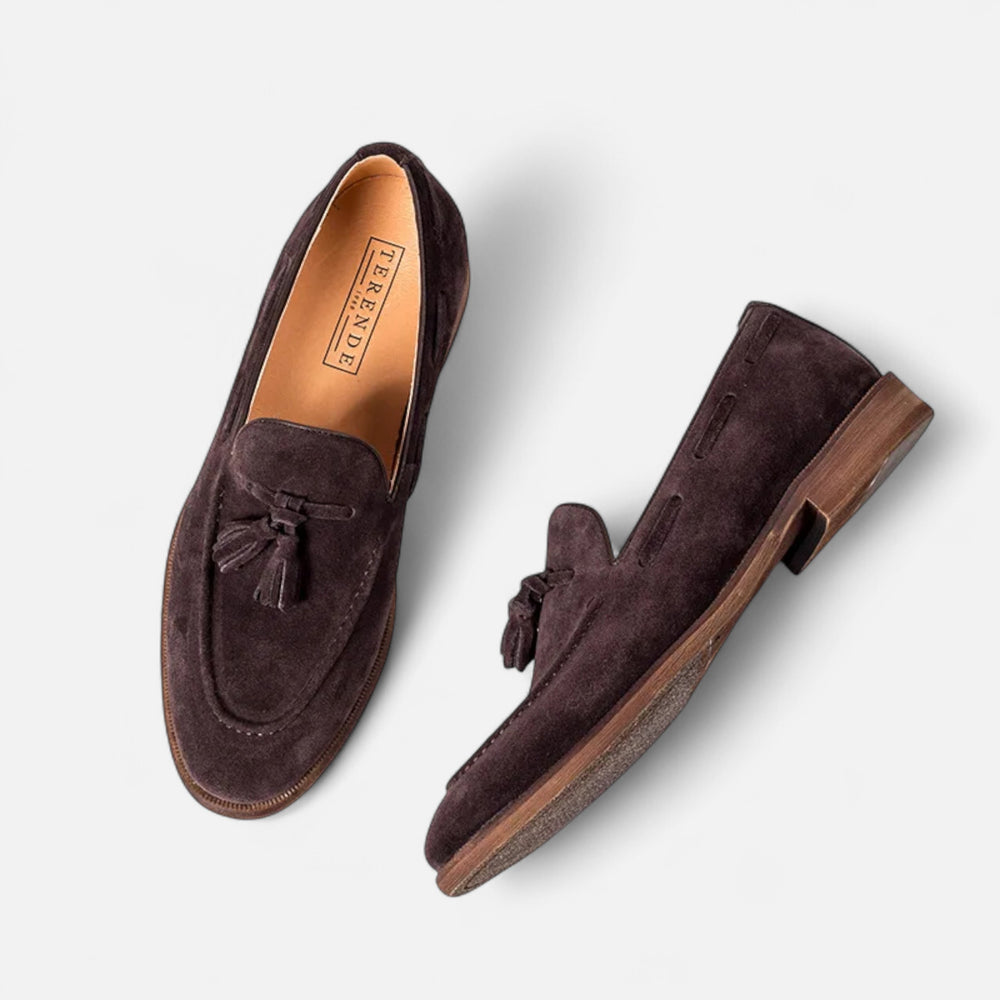 Echwear Men’s Nubuck Leather Loafers | Classic British Style