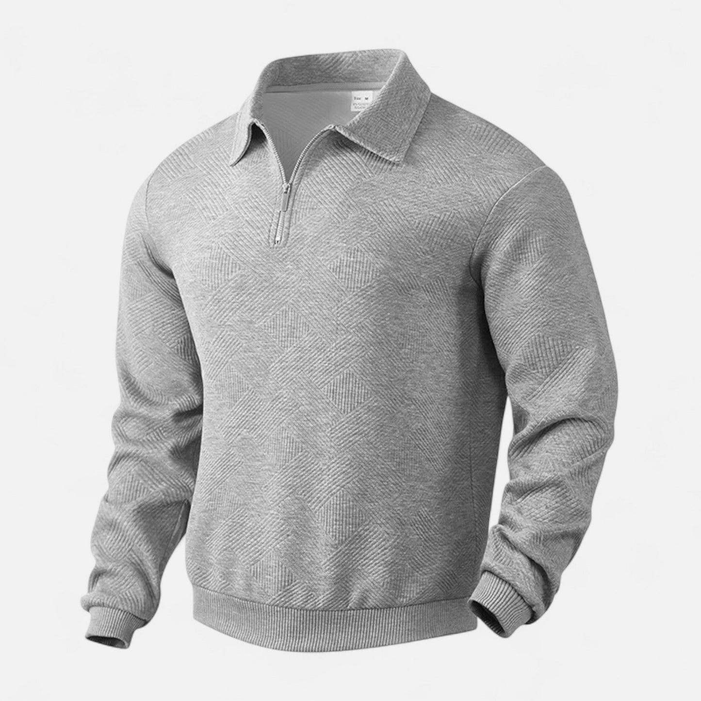 Echwear Men’s Long-Sleeved Polo Shirt | Zipper Lapel