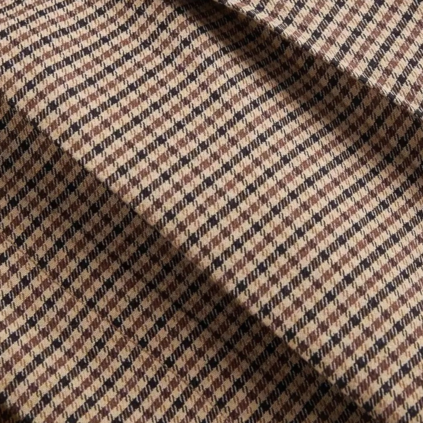 Echwear Women’s Plaid High-Waist Wide-Leg Trousers