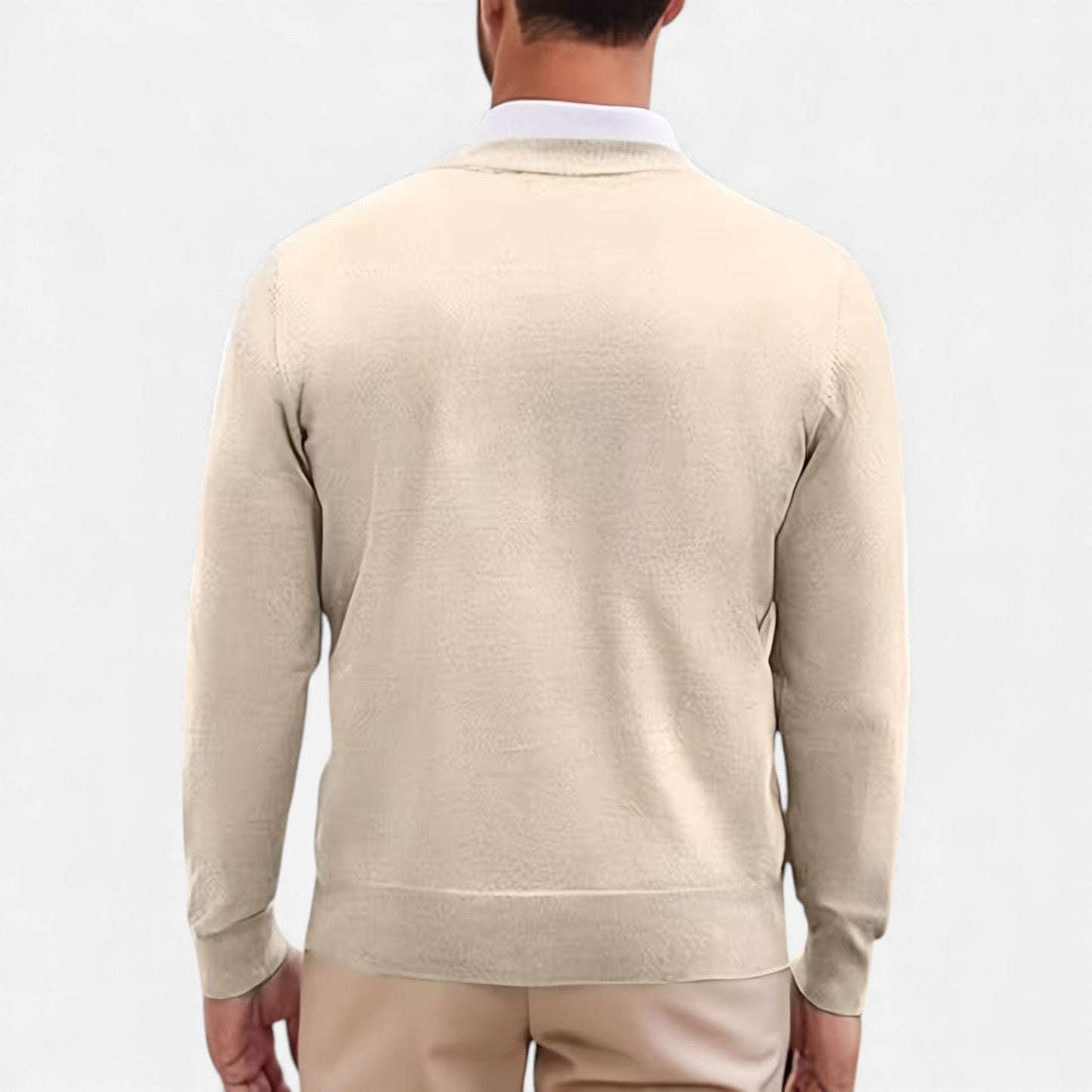 Echwear Men’s V-Neck Knit Sweater for Autumn/Winter