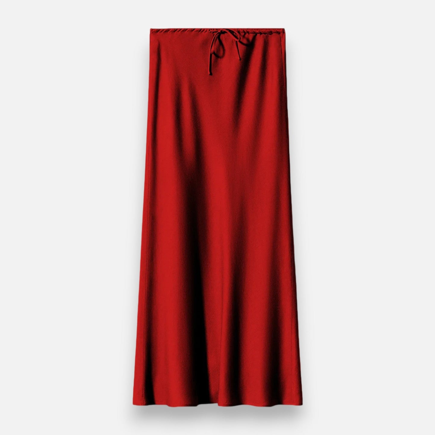 Echwear Women's Elegant High-Waist Satin Skirt