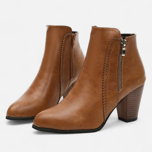 Echwear Women’s Retro Zip-Heel Boots