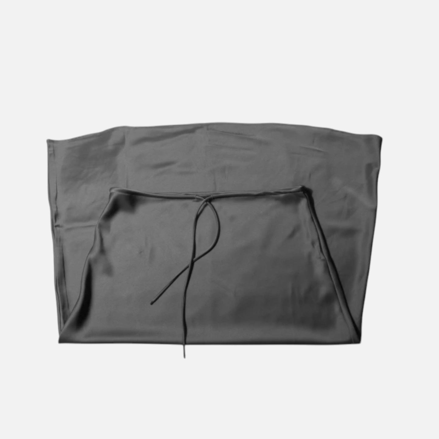 Echwear Women's Elegant High-Waist Satin Skirt