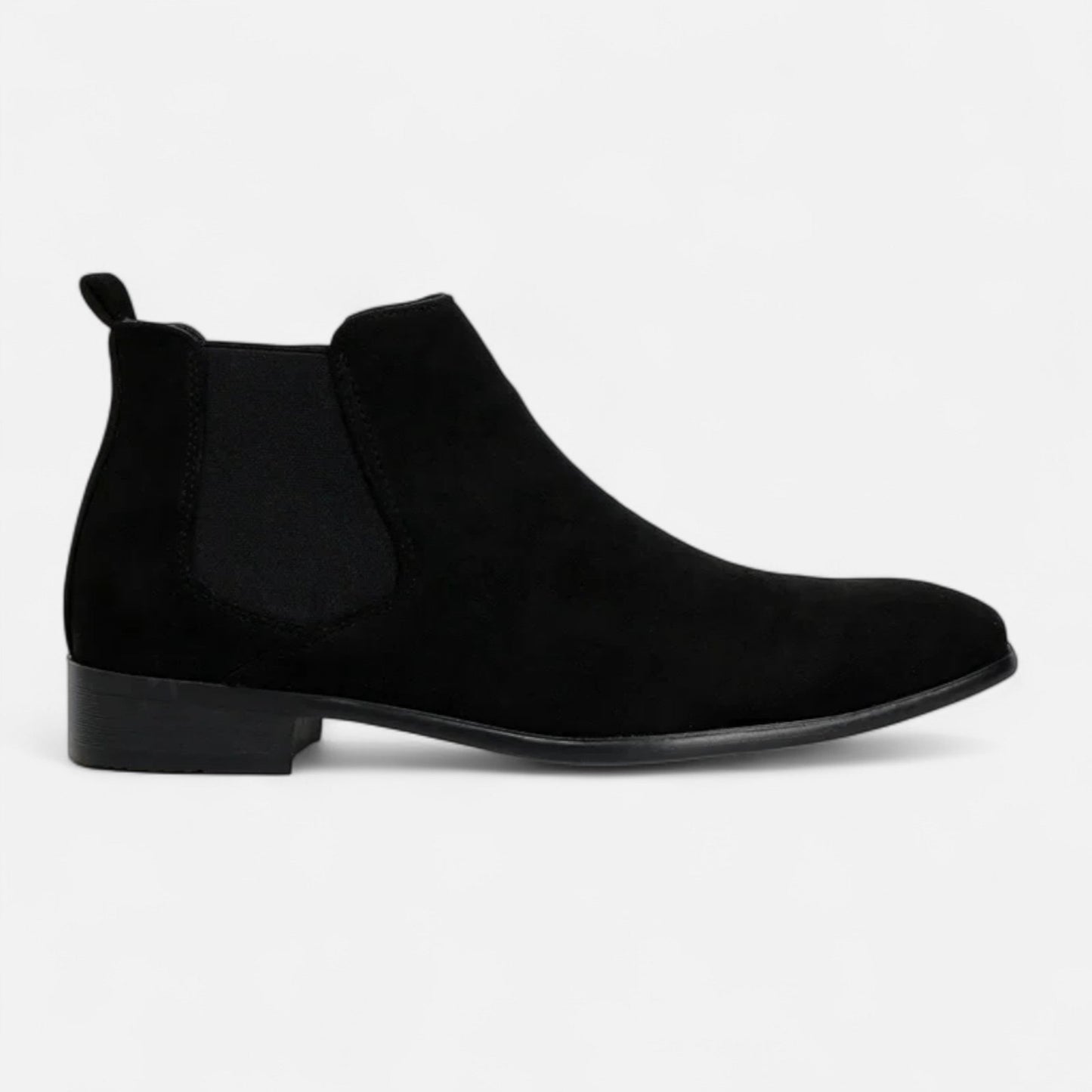 Echwear Men’s Suede Square-Toe Chelsea Boots