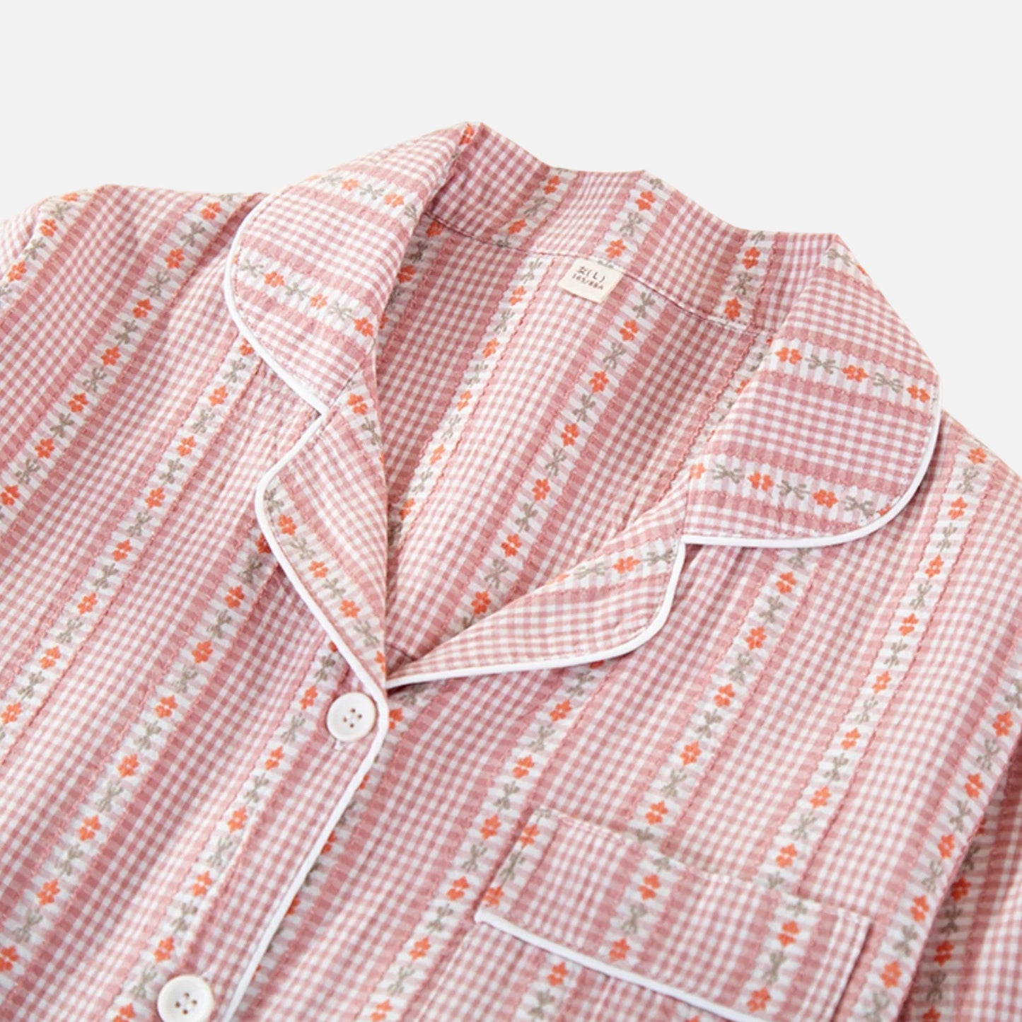 Echwear Women’s Pure Cotton Pyjama Set with Cardigan Style