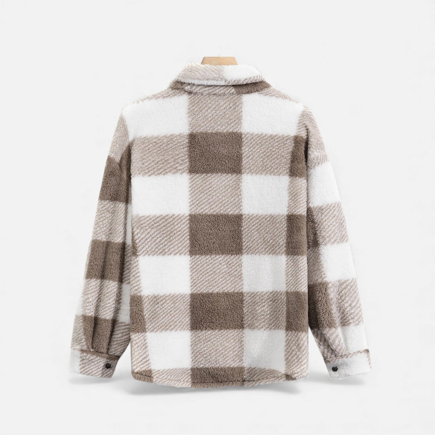 Echwear Men’s Velvet Plush Rabbit Fur Jacket