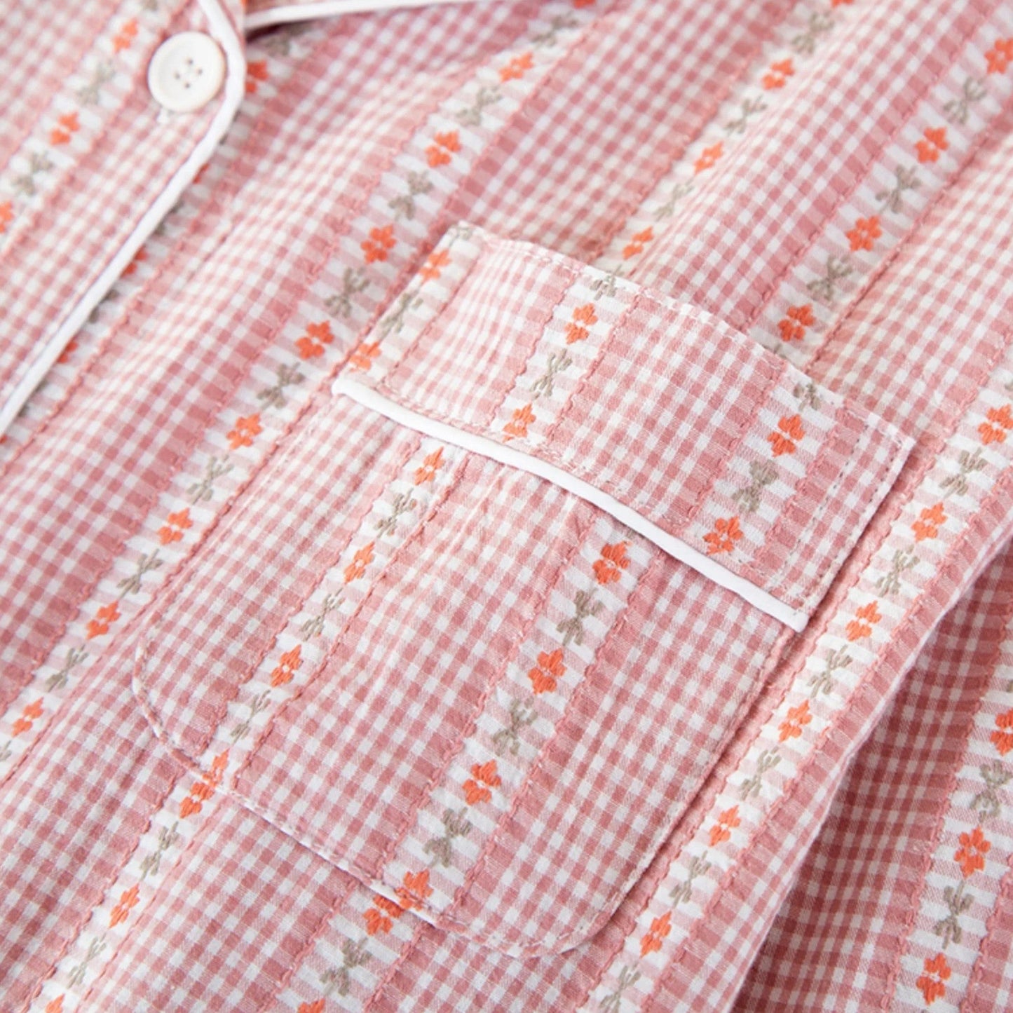 Echwear Women’s Pure Cotton Pyjama Set with Cardigan Style