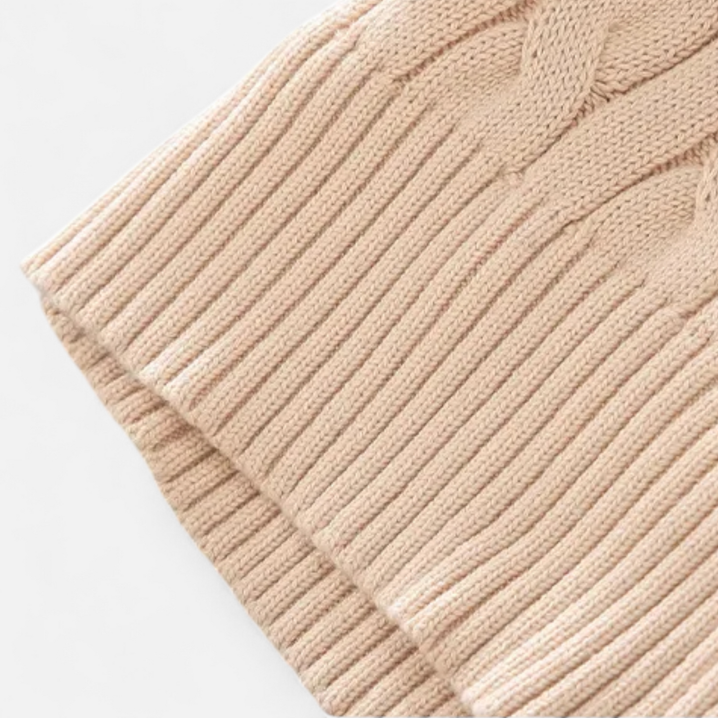 Echwear Men’s Thick-Knit Turtleneck Zip Sweater