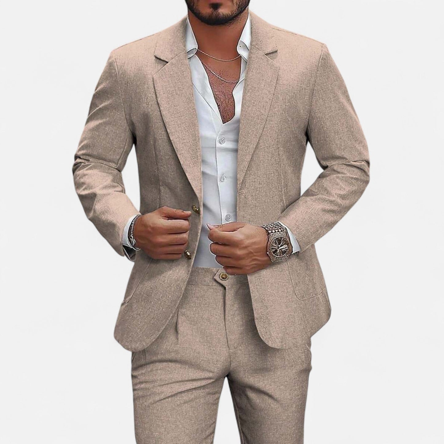 Echwear Men’s Single-Breasted Blazer & Trousers in Twill Heritage