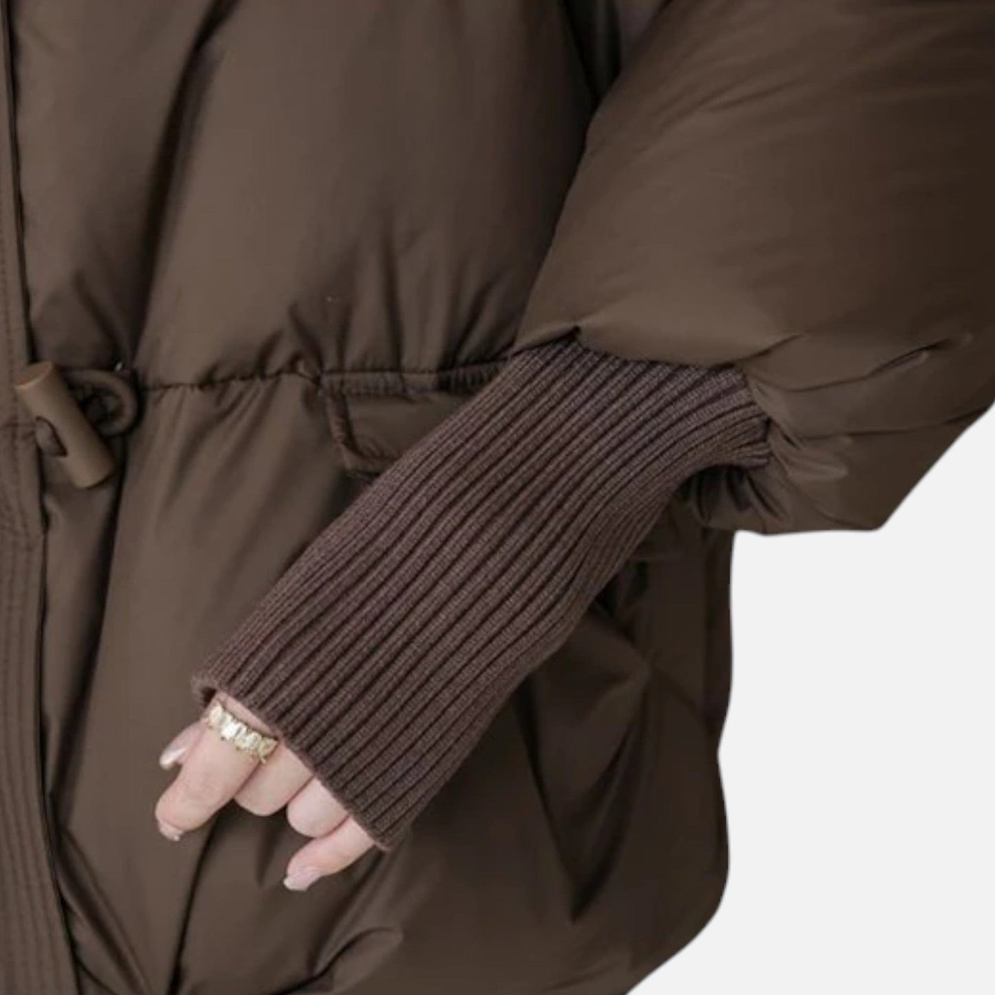 Echwear Women’s Fur-Collar Down Cotton Jacket