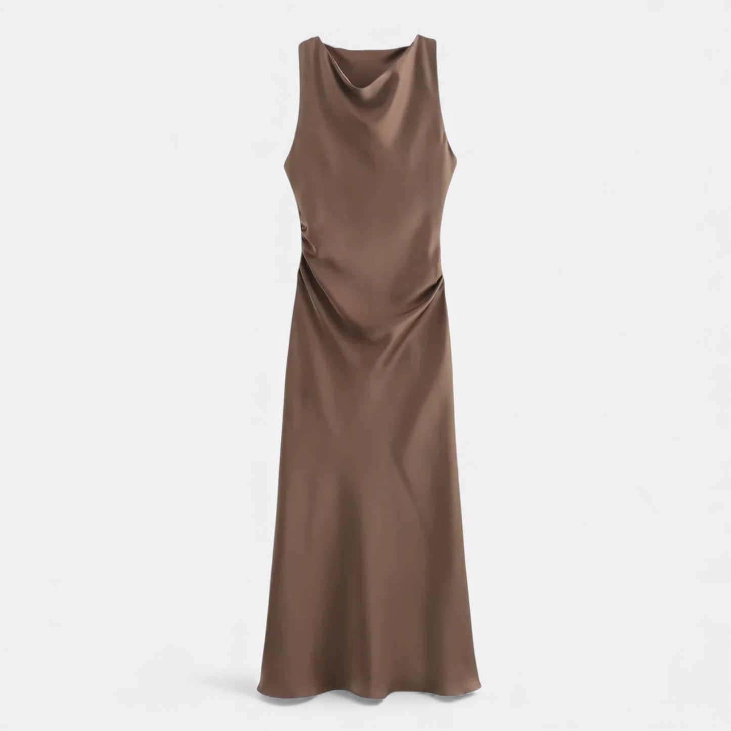 Echwear Women’s Satin Slip Midi Dress