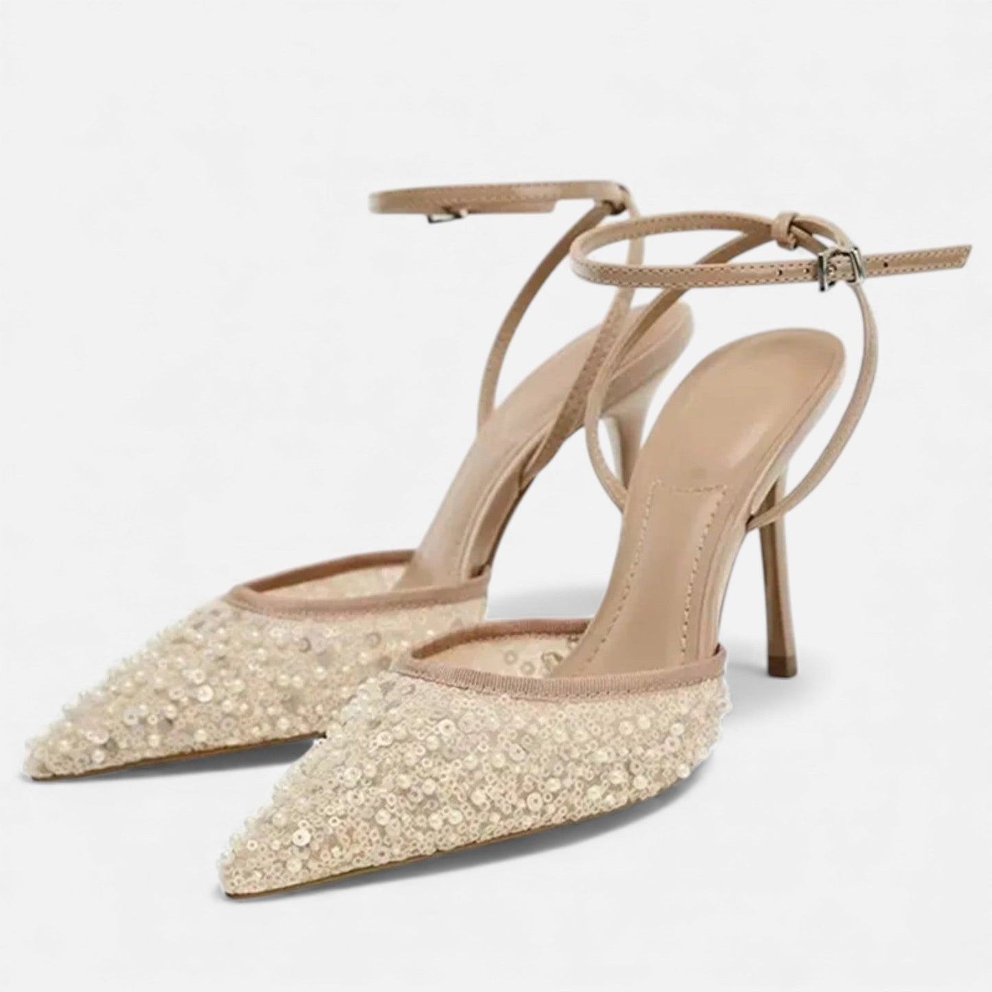 Echwear Women’s Elegant Ankle-Wrap High Heels