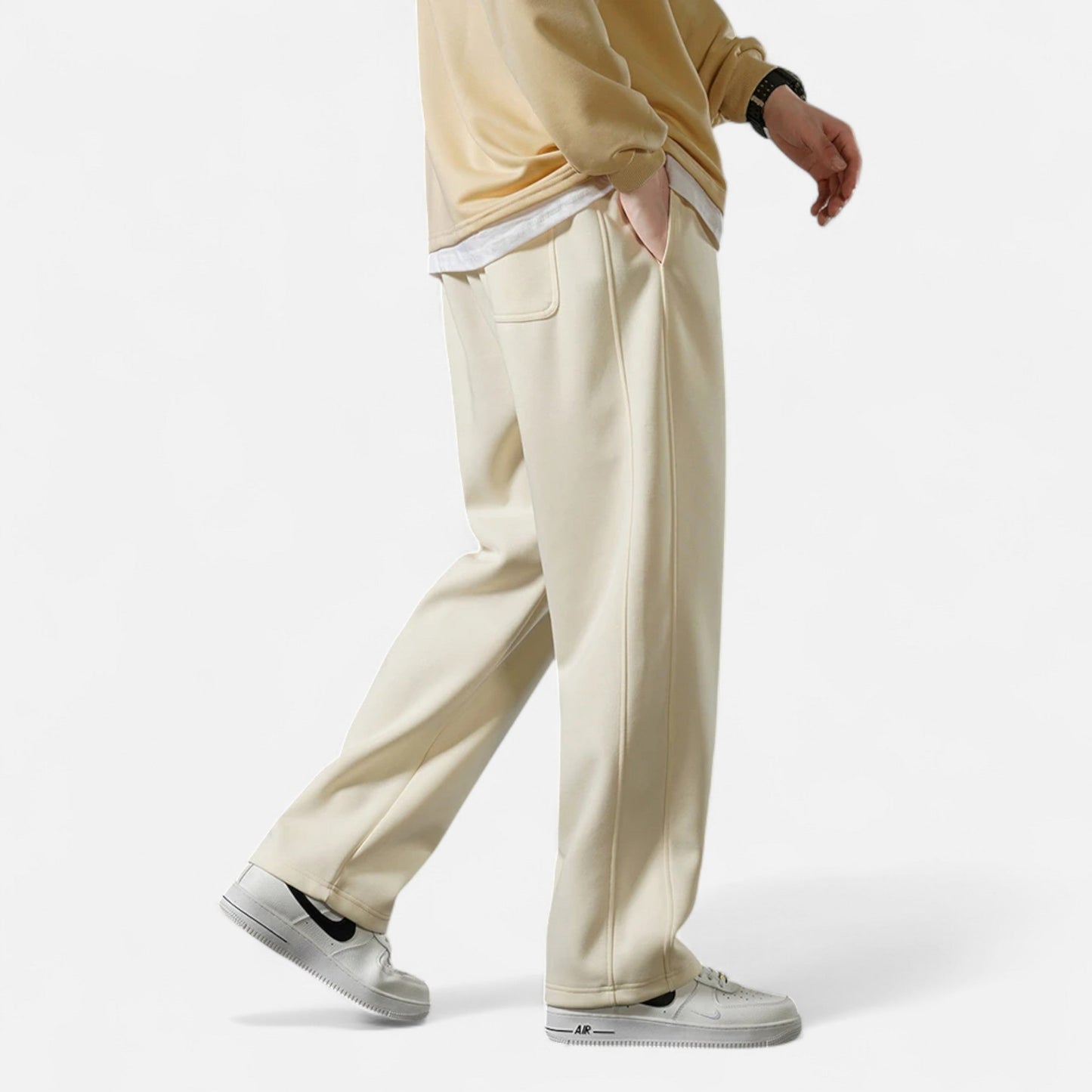 Echwear Men’s Wide-Leg Cotton Jogger Pants