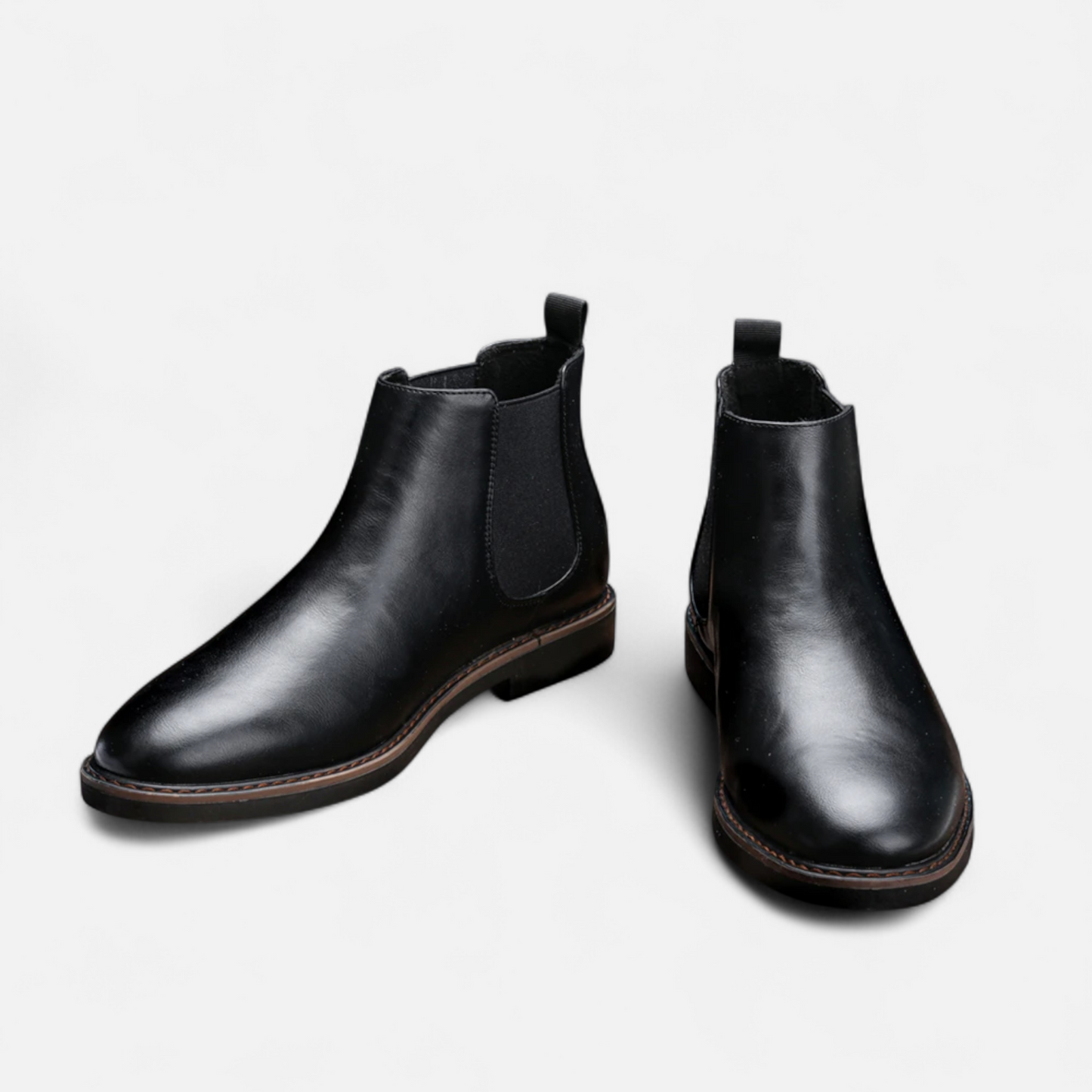 Echwear Men’s Retro Leather Chelsea Boots