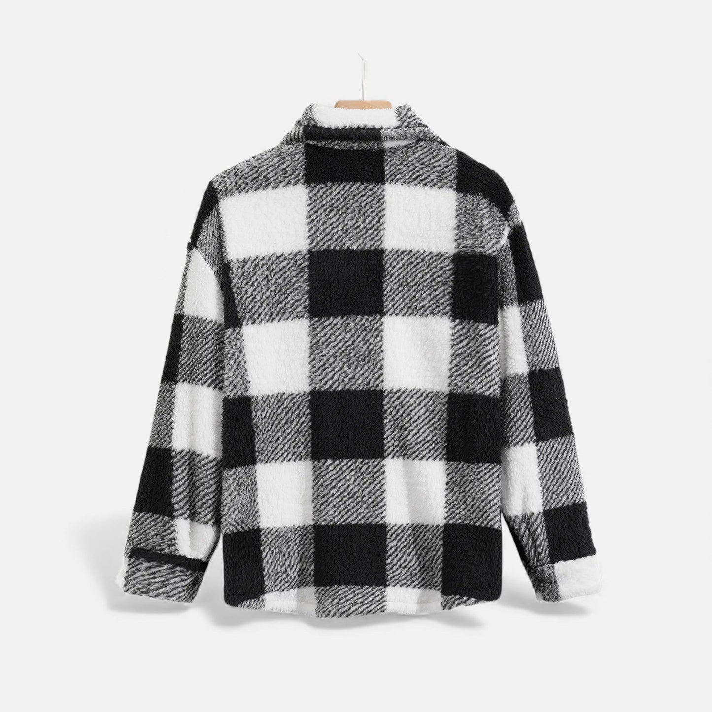 Echwear Men’s Velvet Plush Rabbit Fur Jacket