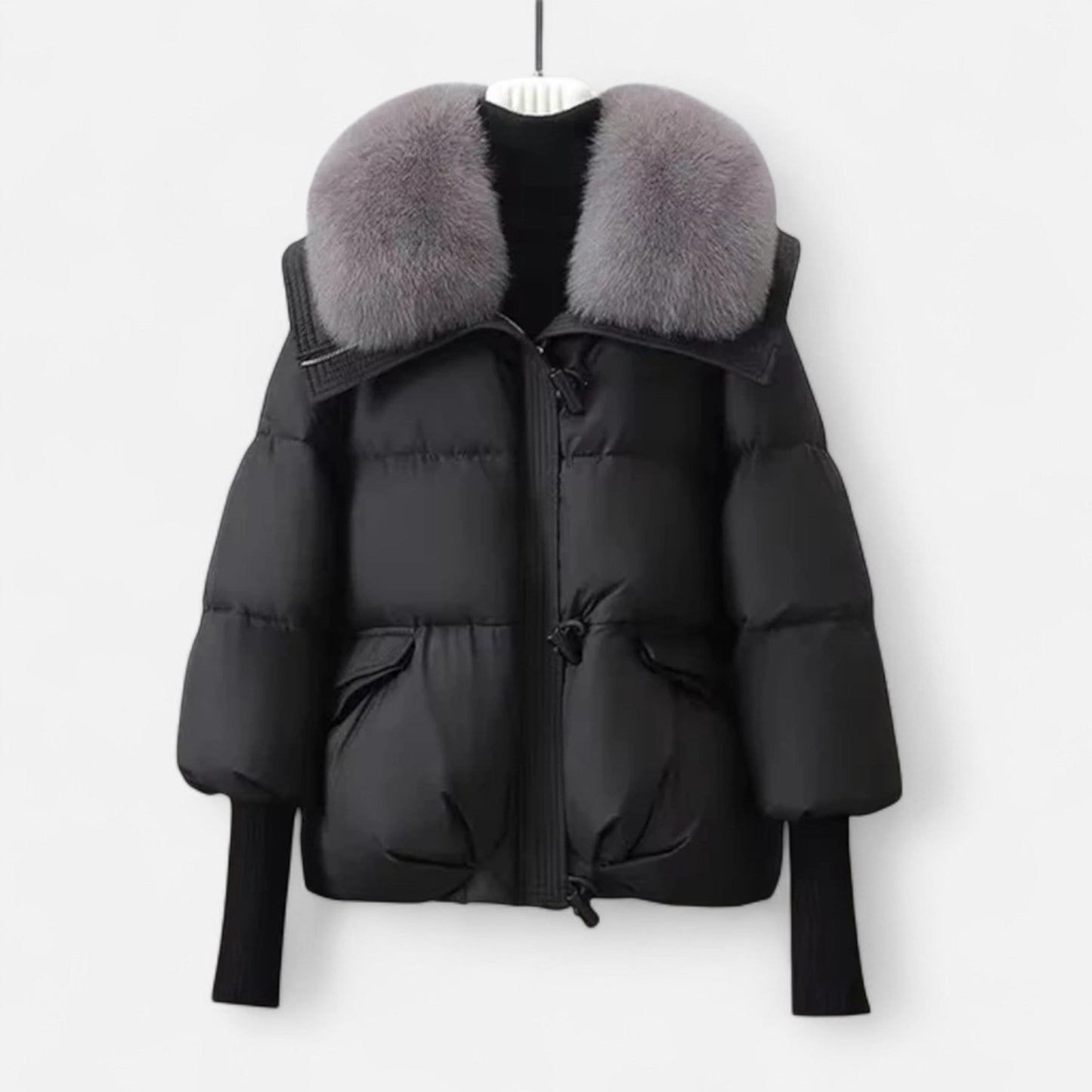 Echwear Women’s Fur-Collar Down Cotton Jacket