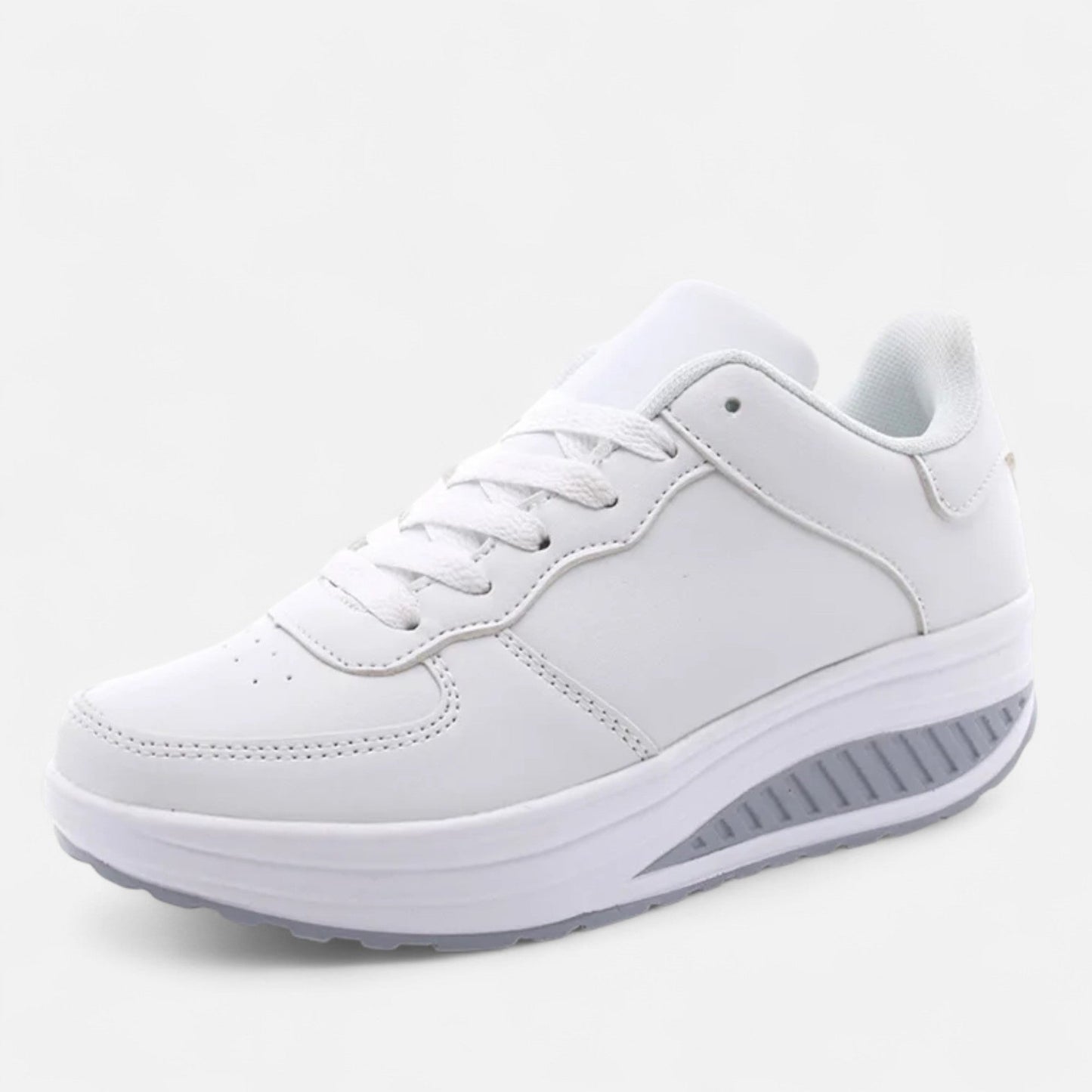 Echwear Women’s Leather Wedge Sneakers Édition Élégance