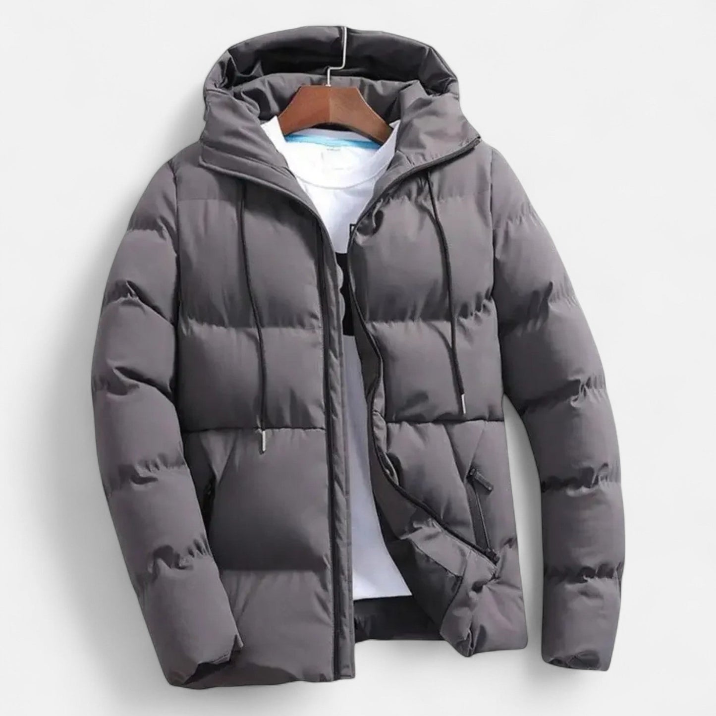 Echwear Men’s Hooded Puffer Jacket – Timeless Cold Weather Layer