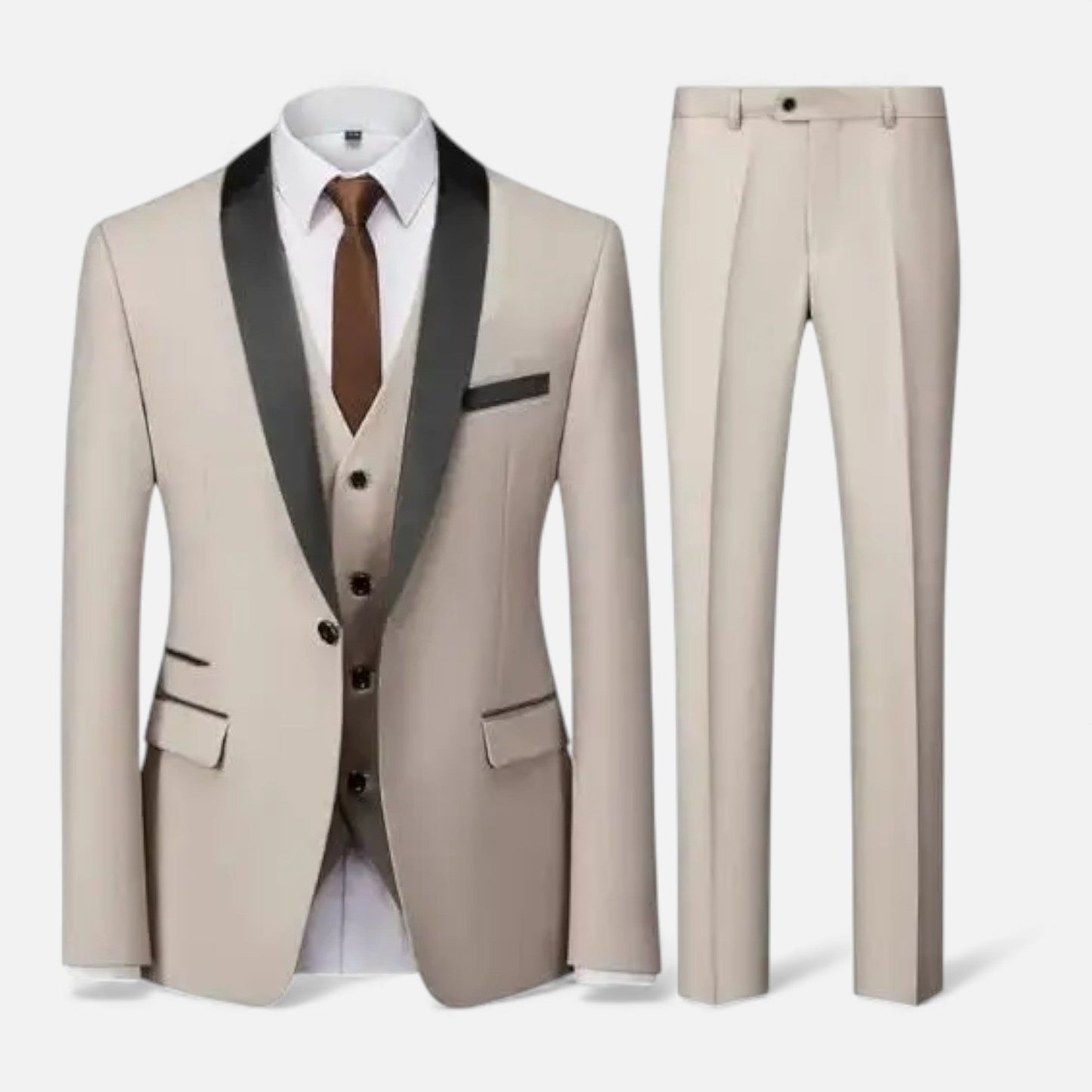 Echwear Men’s Three-Piece Wedding & Party Suit