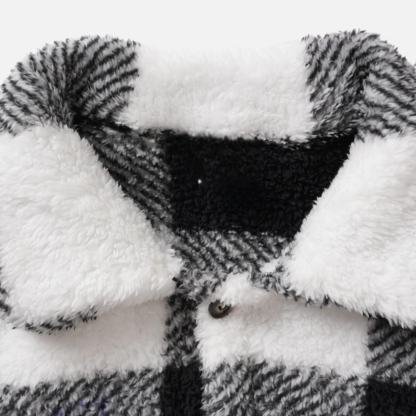 Echwear Men’s Velvet Plush Rabbit Fur Jacket