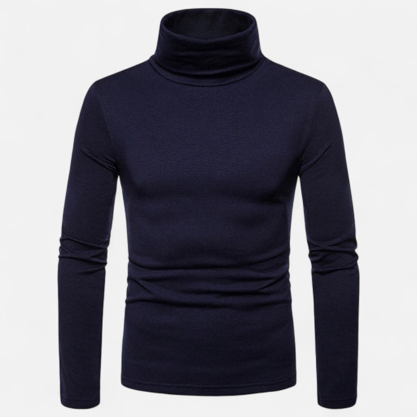Echwear Men’s Slim Fit Turtleneck Sweater – Autumn Winter Stretch
