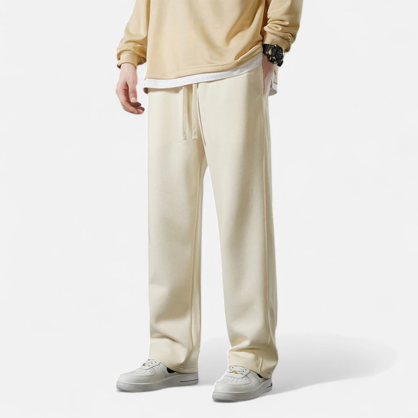Echwear Men’s Wide-Leg Cotton Jogger Pants