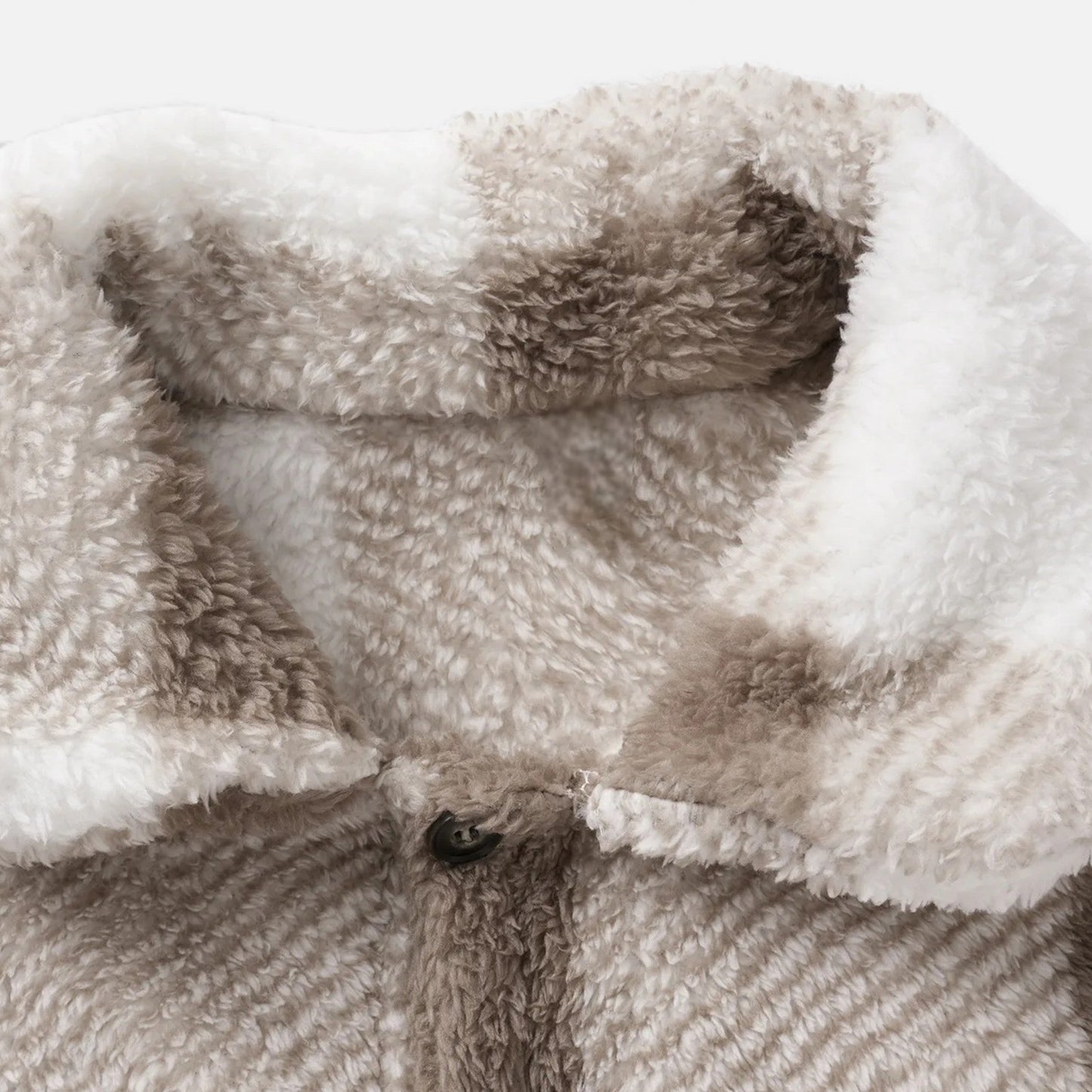 Echwear Men’s Velvet Plush Rabbit Fur Jacket