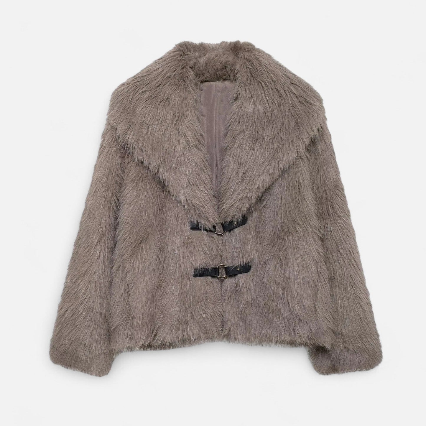 Echwear Women’s Faux Fur Coat – Winter Street Elegance