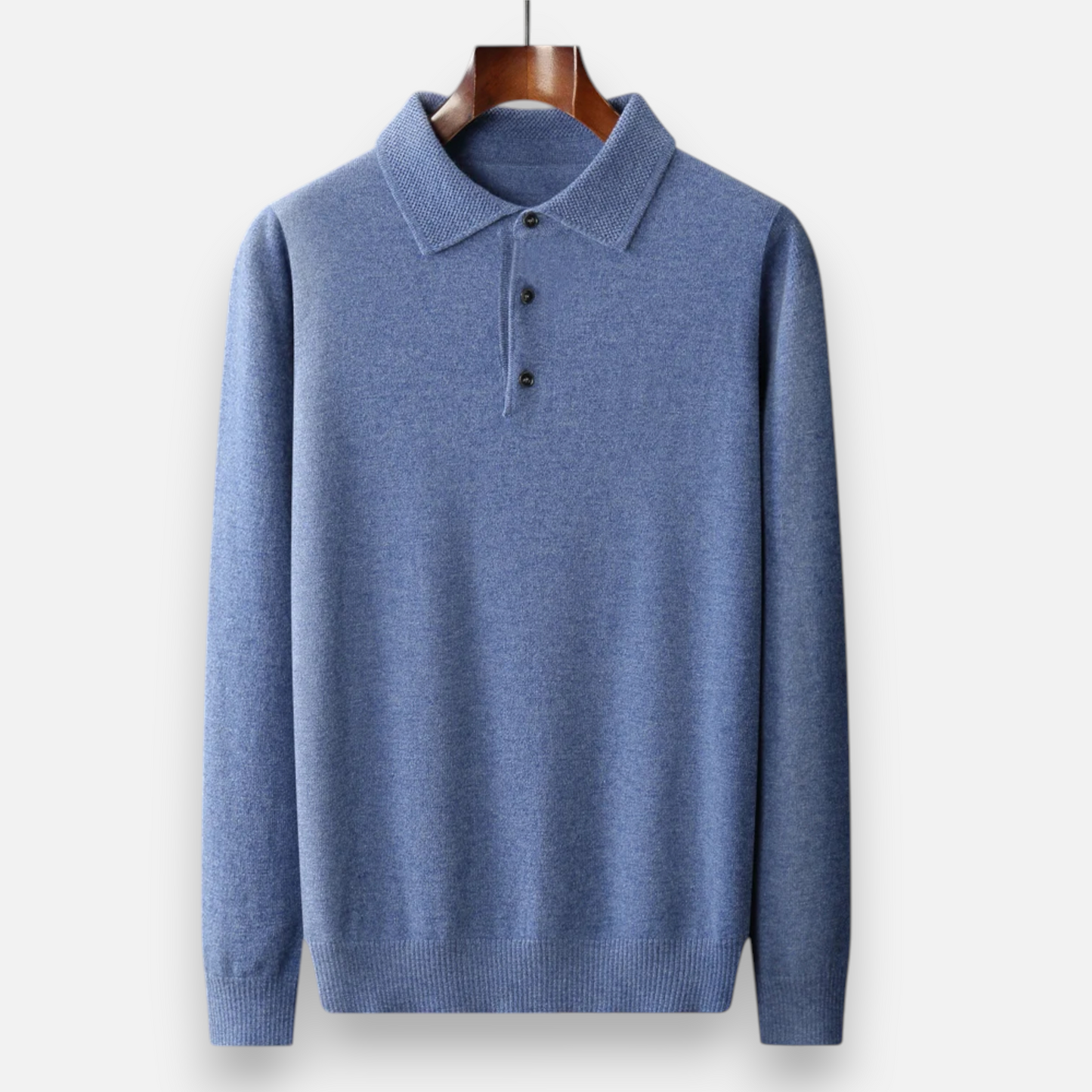 Echwear Men’s Merino Wool Polo Sweater