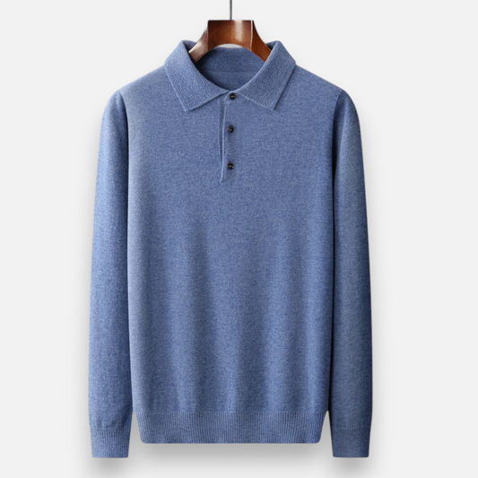 Echwear Men’s Merino Wool Polo Sweater