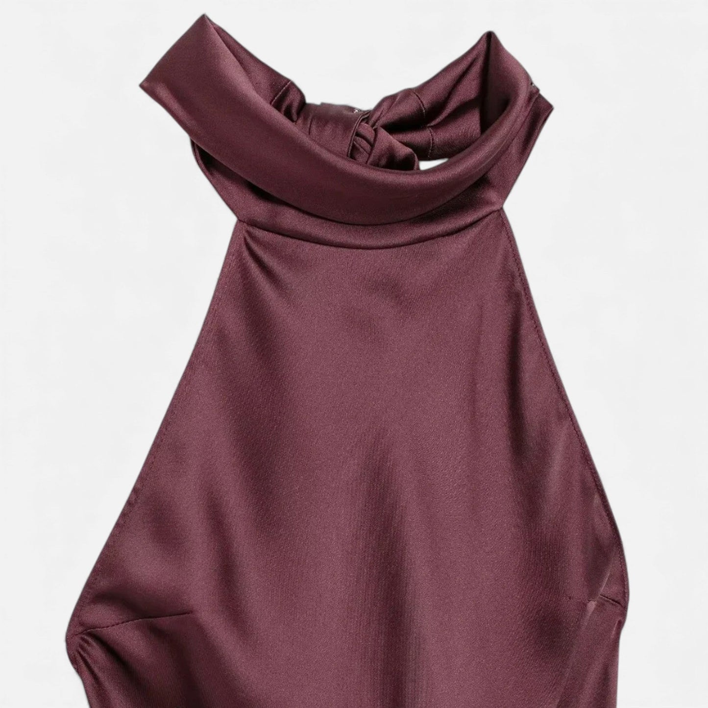 Echwear Women’s Backless Satin Long Dress