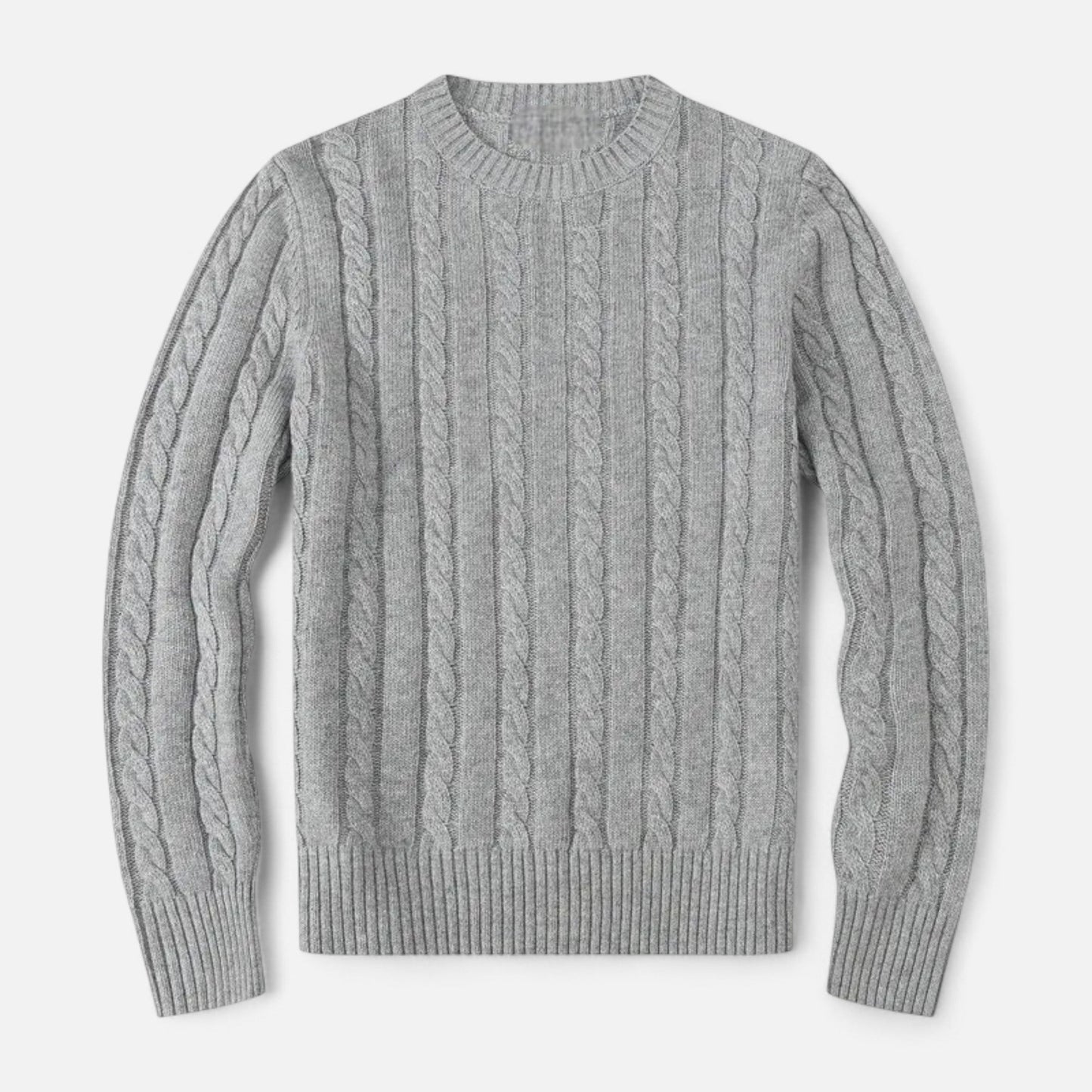 Echwear Men’s Cotton Blend Sweater – Timeless Round Neck Style
