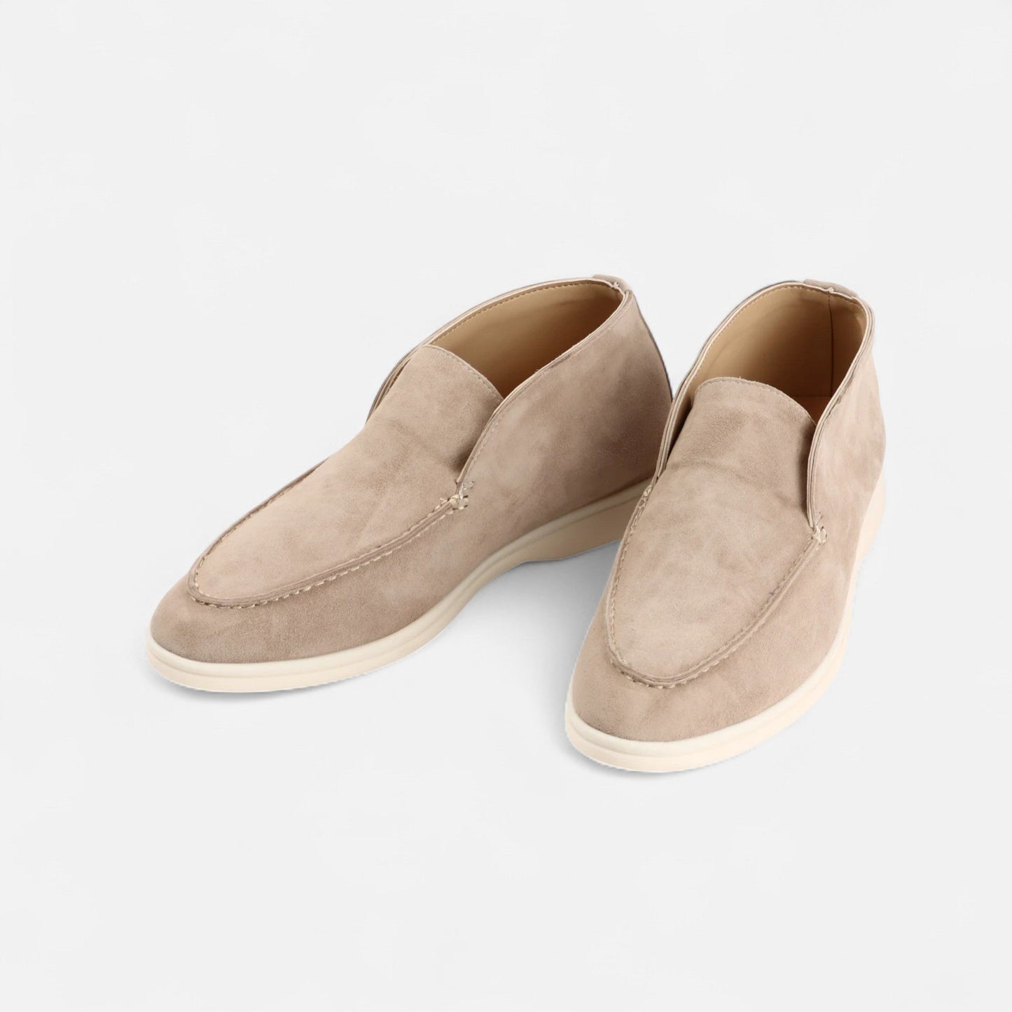 Echwear Men’s Suede Mule Loafers in Heritage Camel
