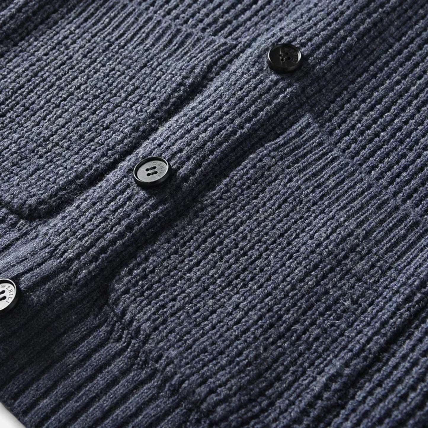 Echwear Men’s Button-Up Premium Wool Cardigan – Classic Slim Fit Style