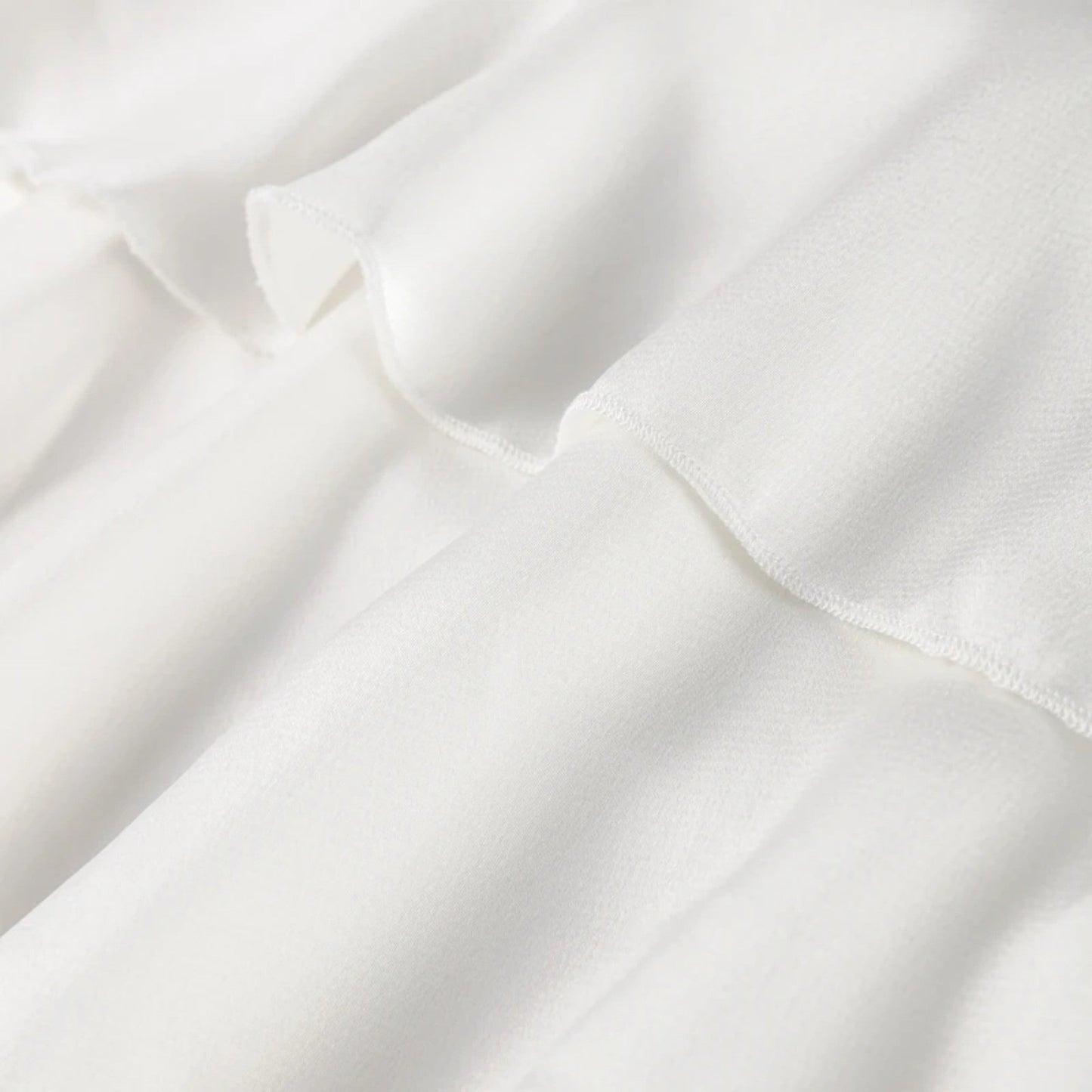 Echwear Women's Elegant Chiffon Ruffled Blouse