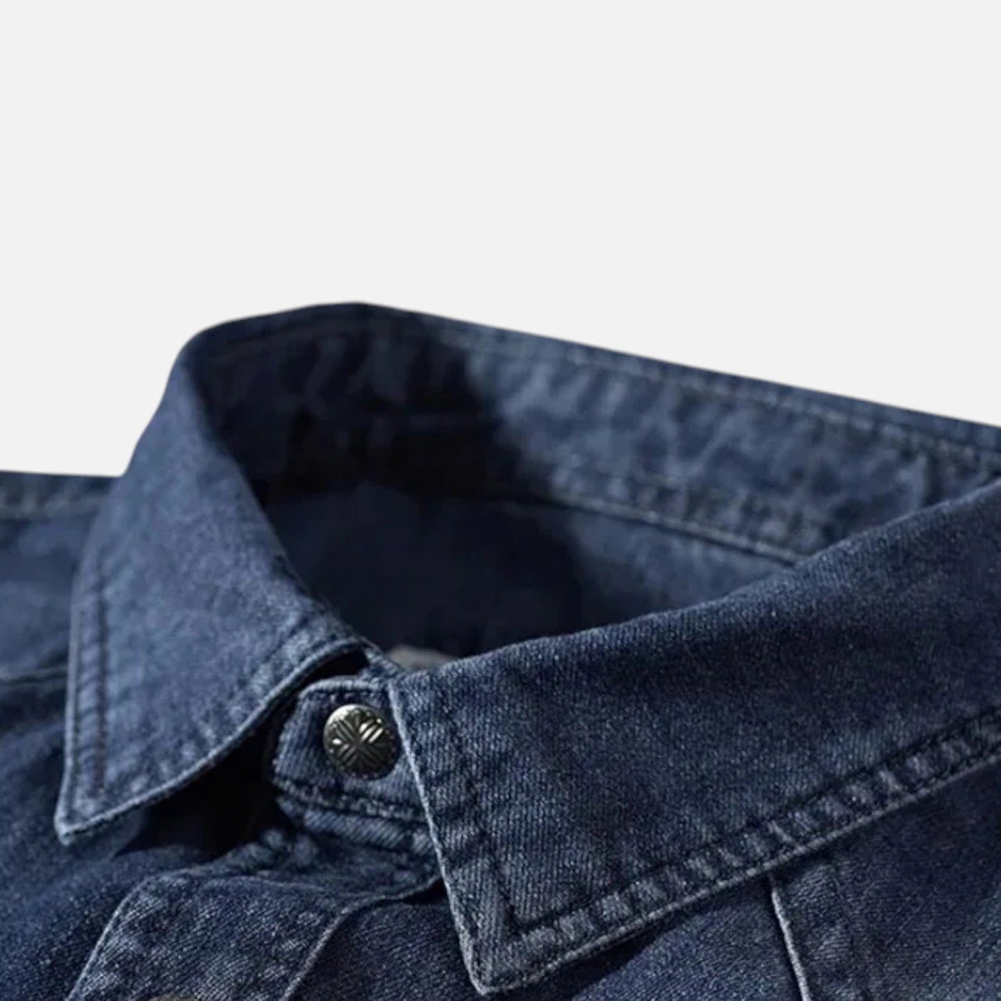 Echwear Men’s Loose-Fit Denim Shirt for Autumn/Winter