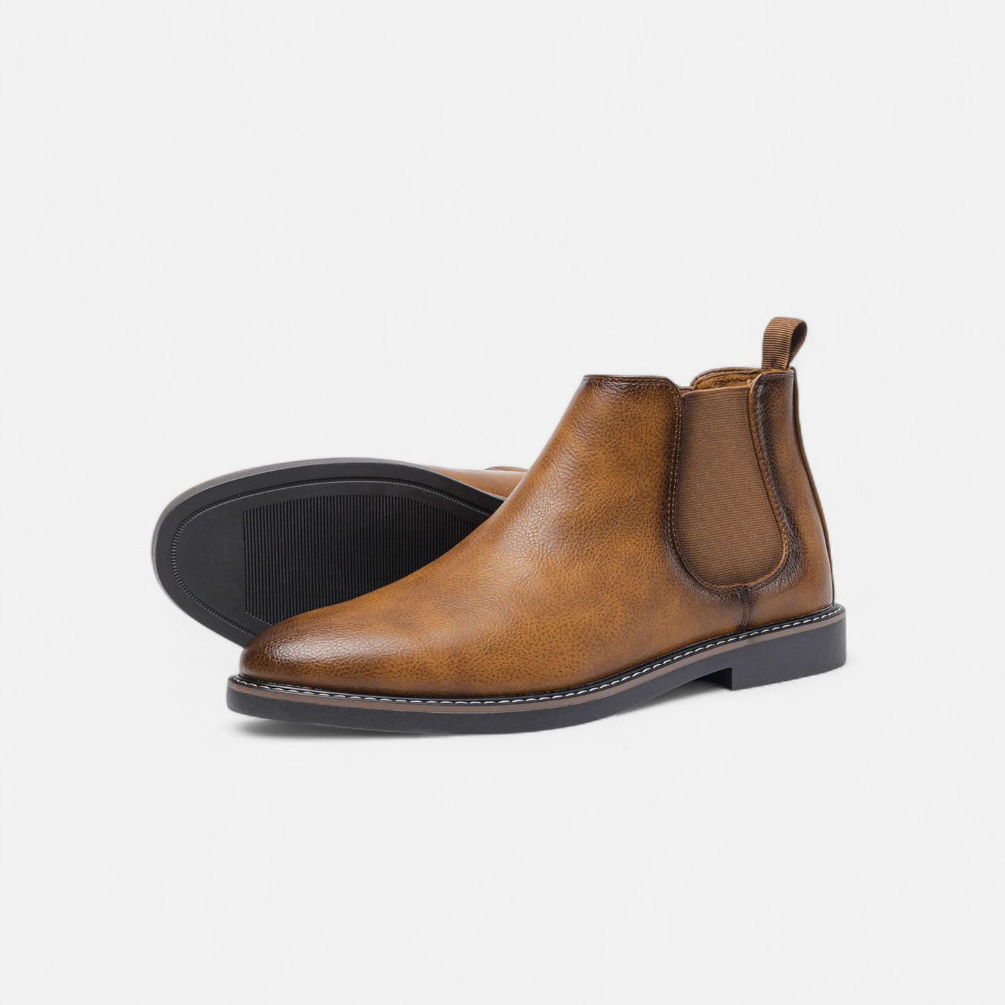 Echwear Men’s Retro Leather Chelsea Boots