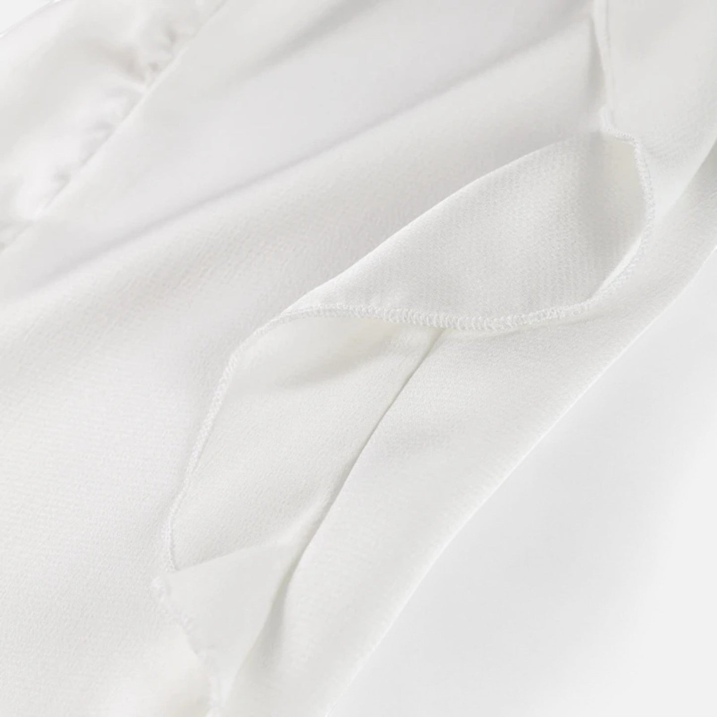 Echwear Women's Elegant Chiffon Ruffled Blouse