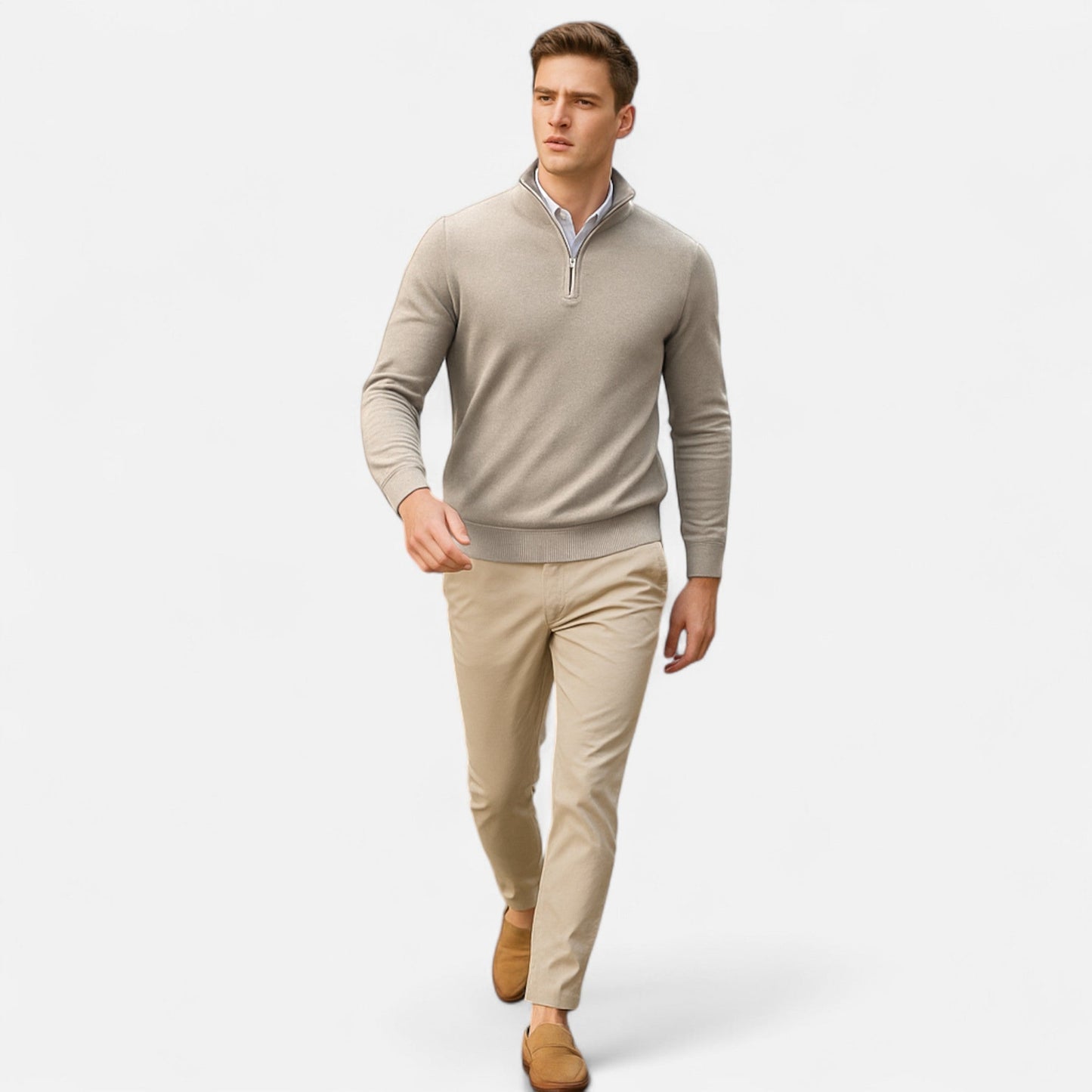 Echwear Men’s Slim-Fit Sweater Quarter-Zip