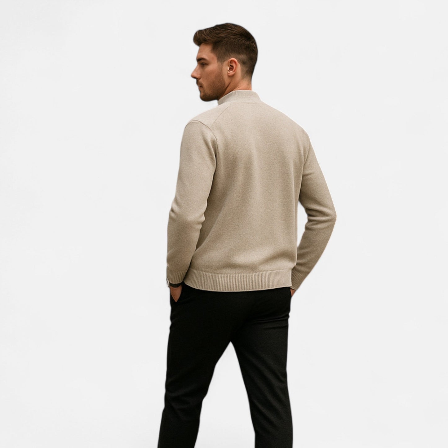 Echwear Men’s Merino Wool Zip Sweater