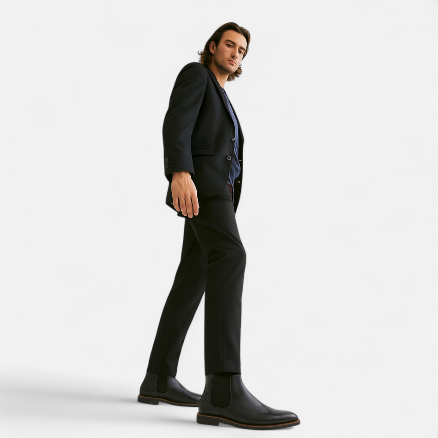 Echwear Men’s Retro Leather Chelsea Boots