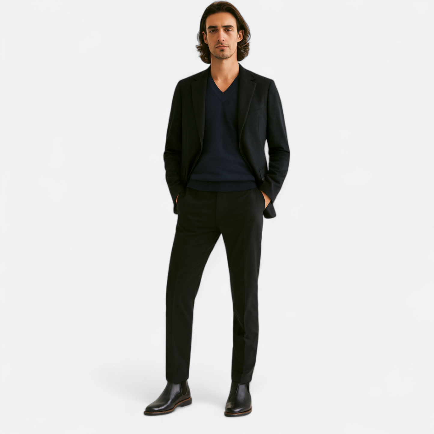 Echwear Men’s Retro Leather Chelsea Boots