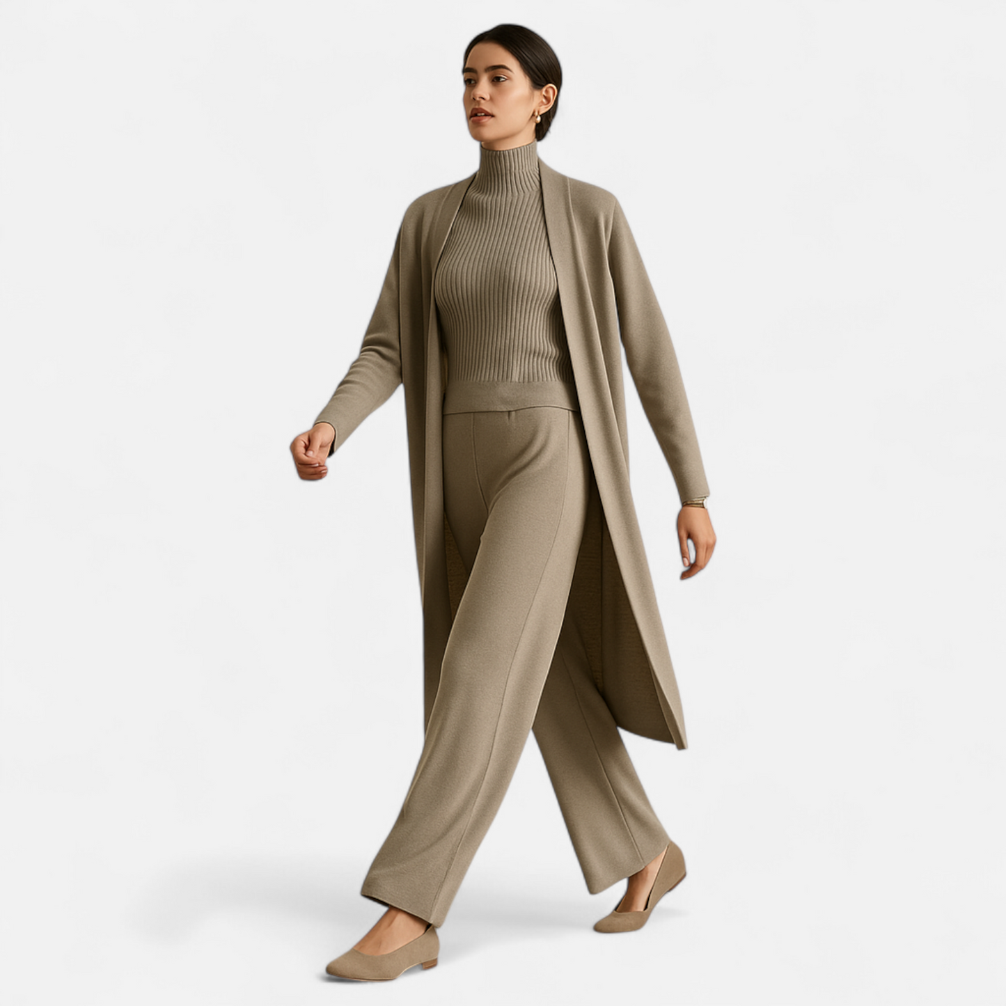 Echwear Women’s Knitted 3-Piece Cardigan Set