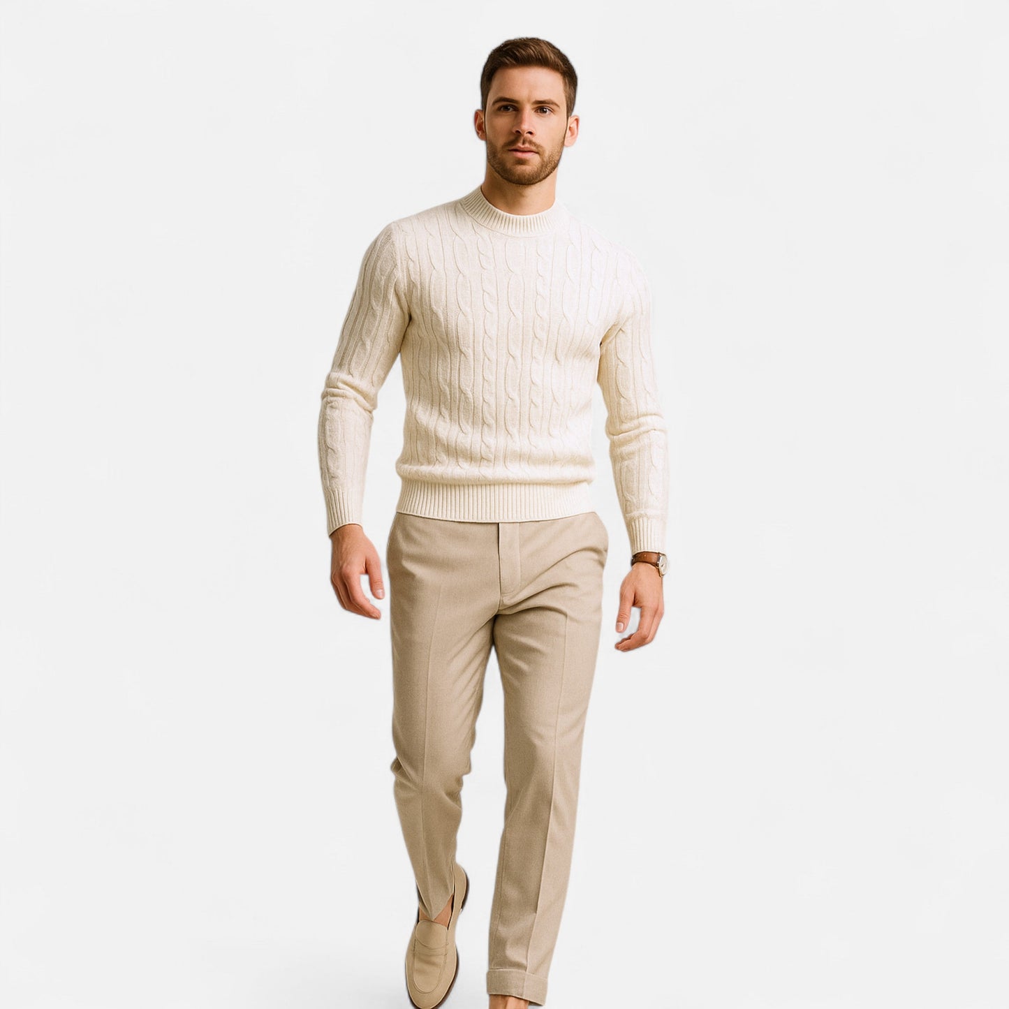 Echwear Men’s Classic Crewneck Knit Sweater