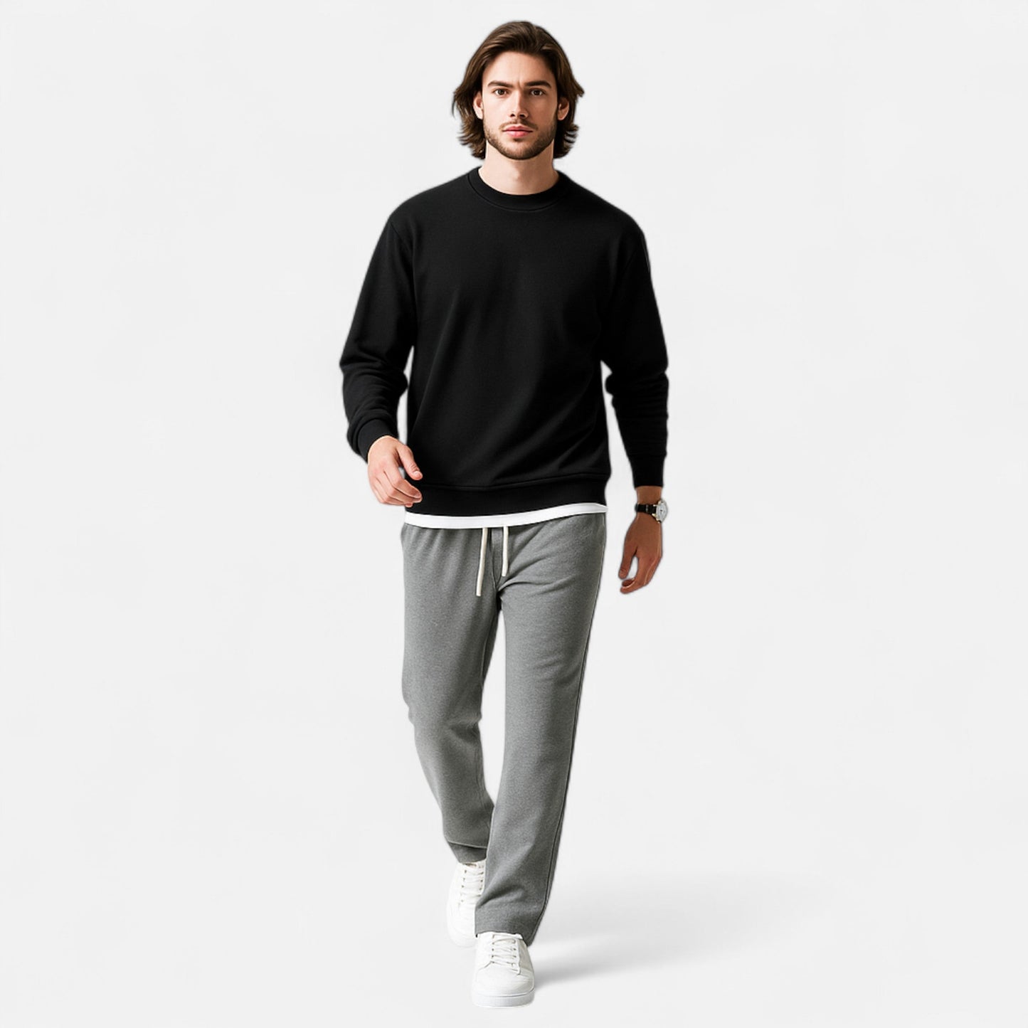 Echwear Men’s Wide-Leg Cotton Jogger Pants